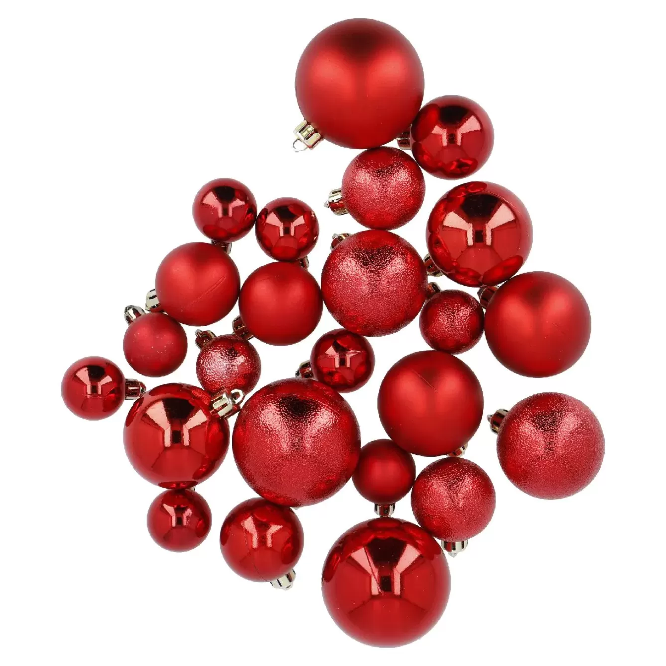 Weihnachtsbaumschmuck | Weihnachten>NANU-NANA 24er Weihnachtskugeln Mix, Rot