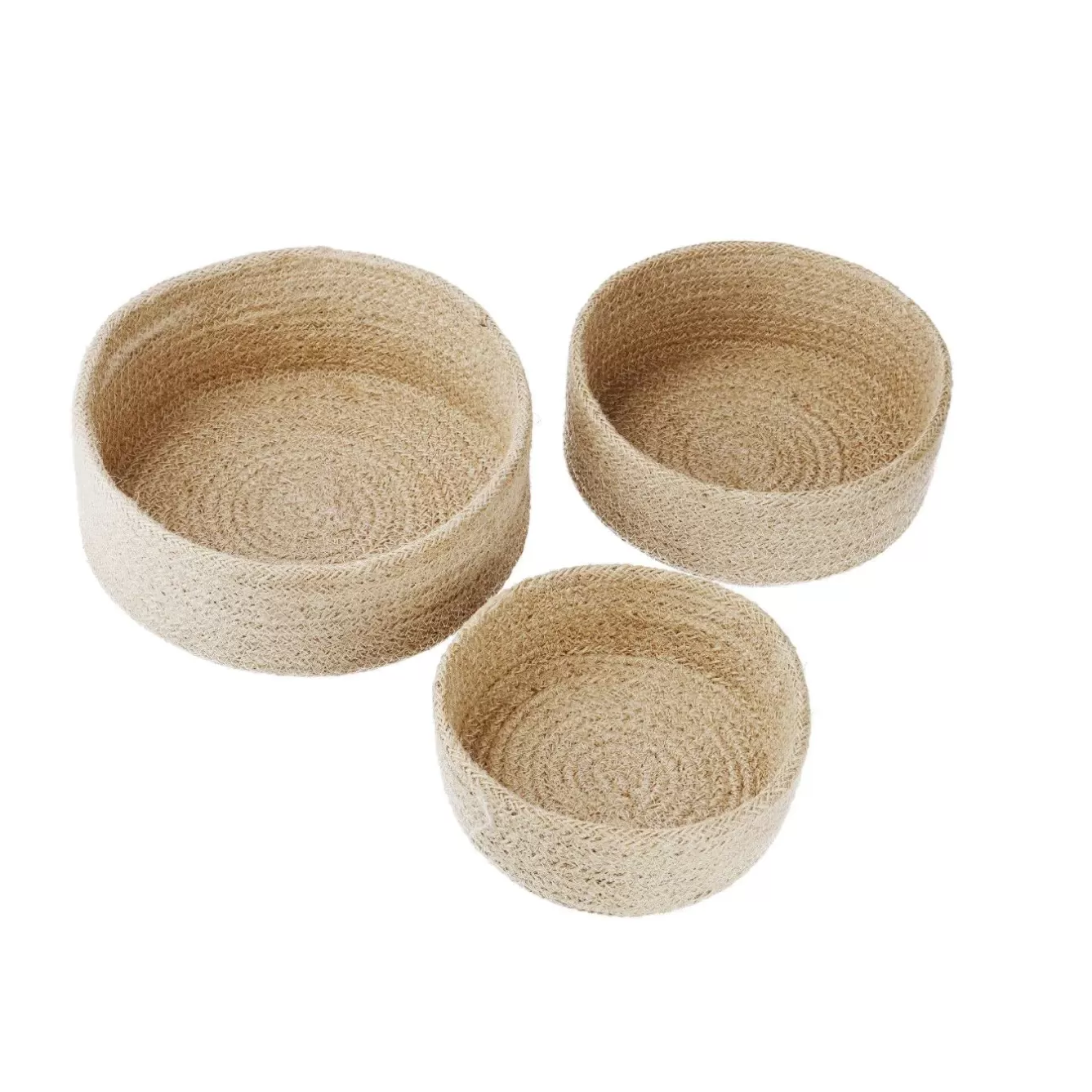 Organisation | Schalen & Tabletts>NANU-NANA 3er Set Schale Jute, Rund, Natur