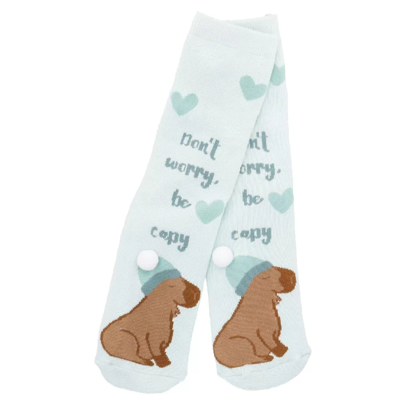 Geschenkideen | Fashion>NANU-NANA Anti-Rutschsocken Xmas, Capybara Grün, Größe 36 - 41