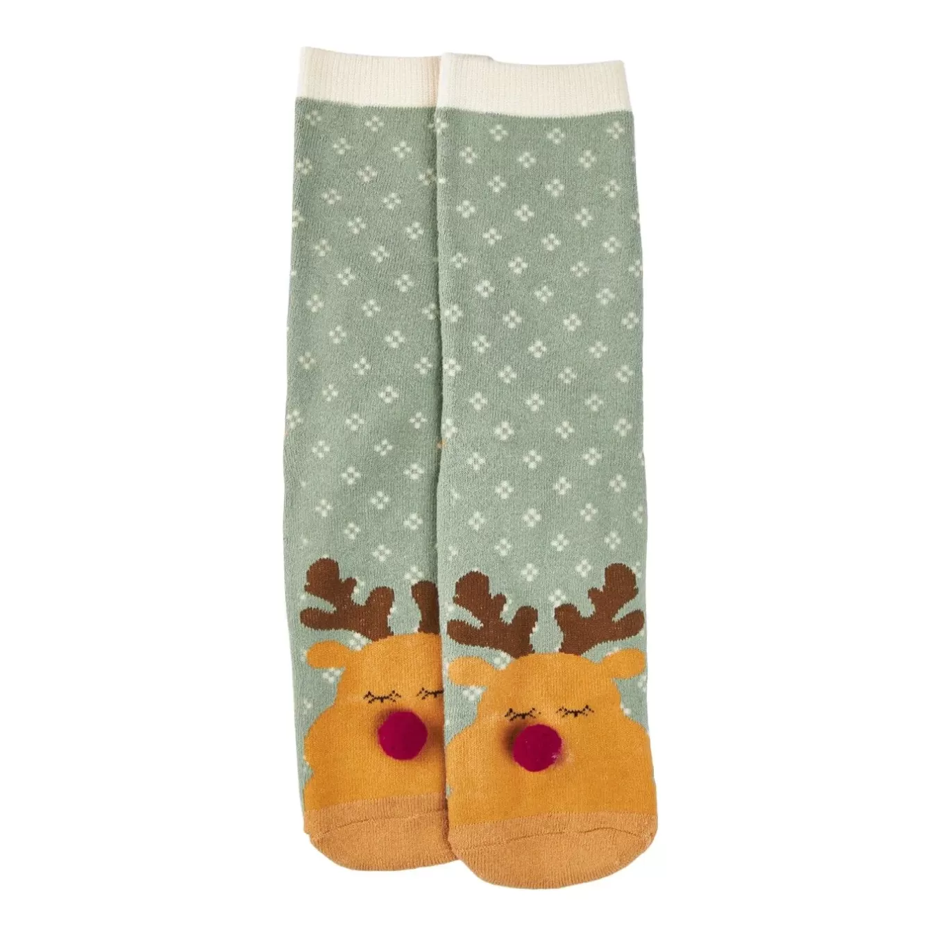 Geschenkideen | Fashion>NANU-NANA Anti-Rutschsocken Xmas, Rentier Grün, Größe 36 - 41