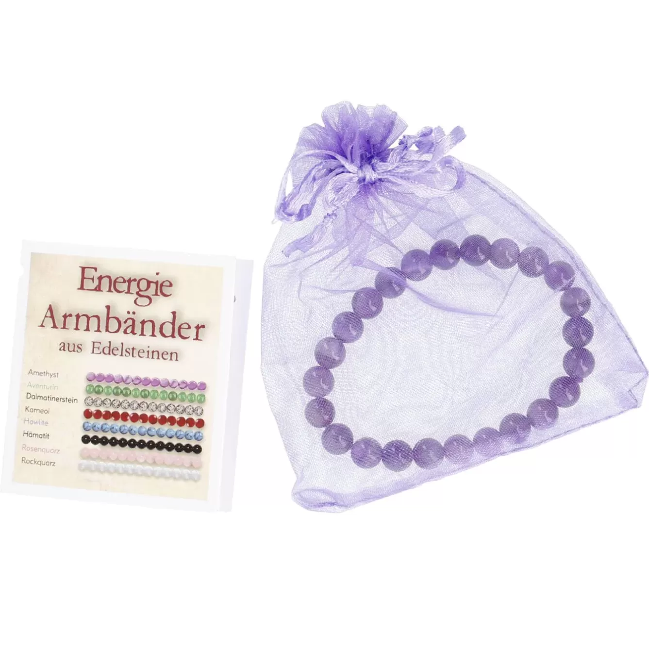 Geschenkideen | Fashion>NANU-NANA Armband Edelstein-Energie, Amethyst/lila