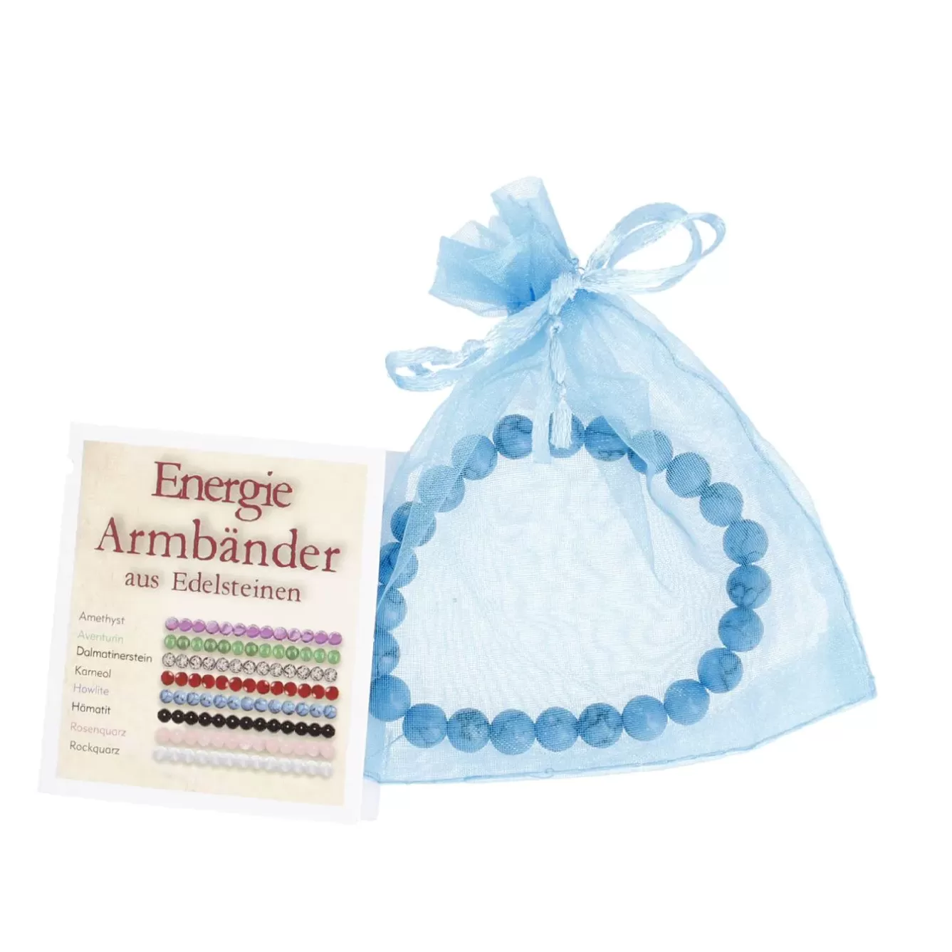 Geschenkideen | Fashion>NANU-NANA Armband Edelstein-Energie, Howlite/blau