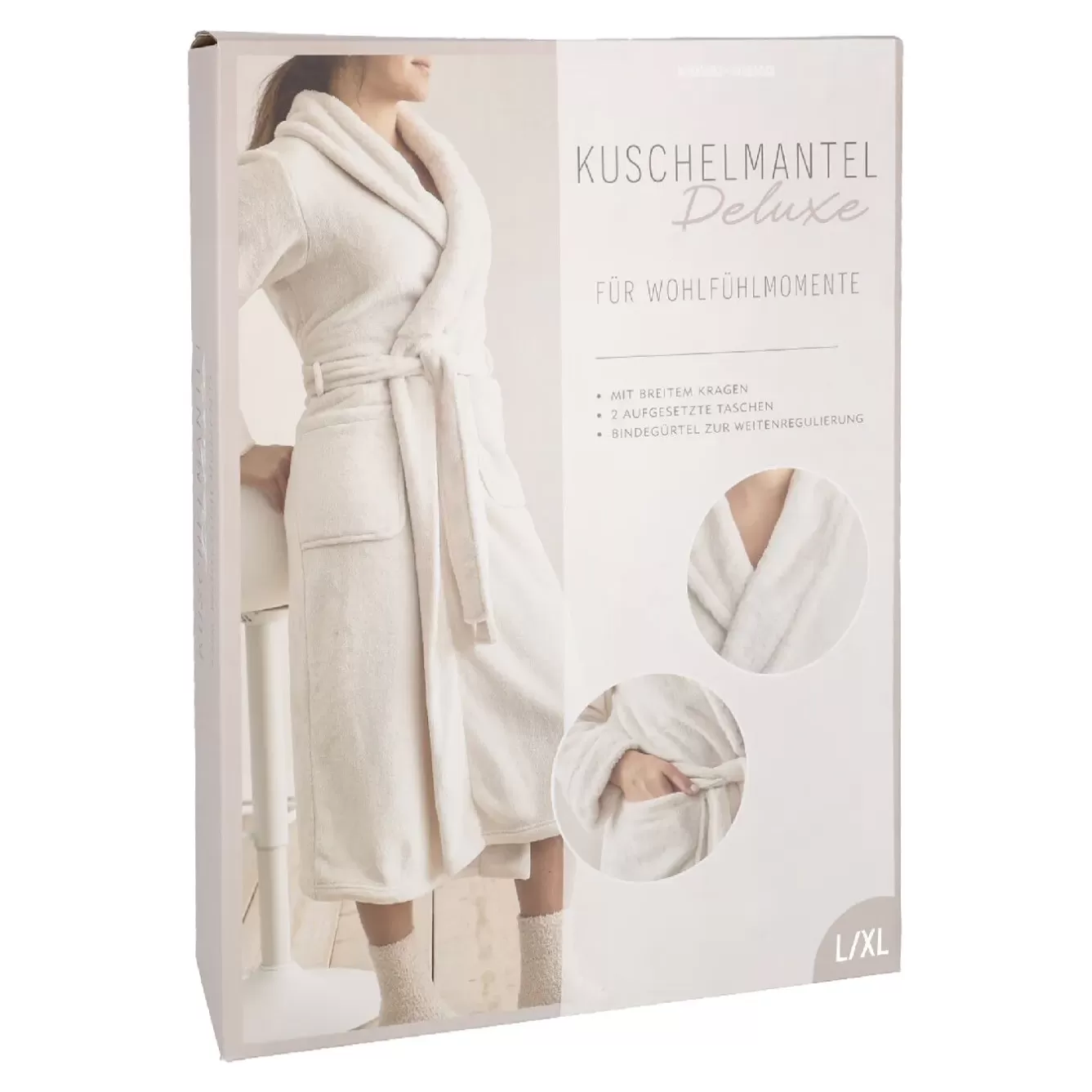 Geschenkideen | Fashion>NANU-NANA Bademantel Flausch, Creme, L/XL