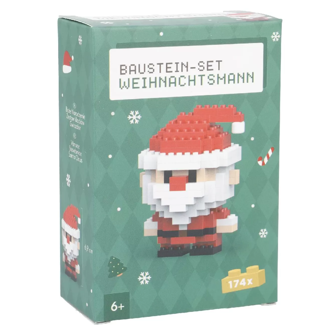 Geschenkideen | Spielzeug>NANU-NANA Bausteine-Set 3D, Xmas/Weihnachtsmann, Klein