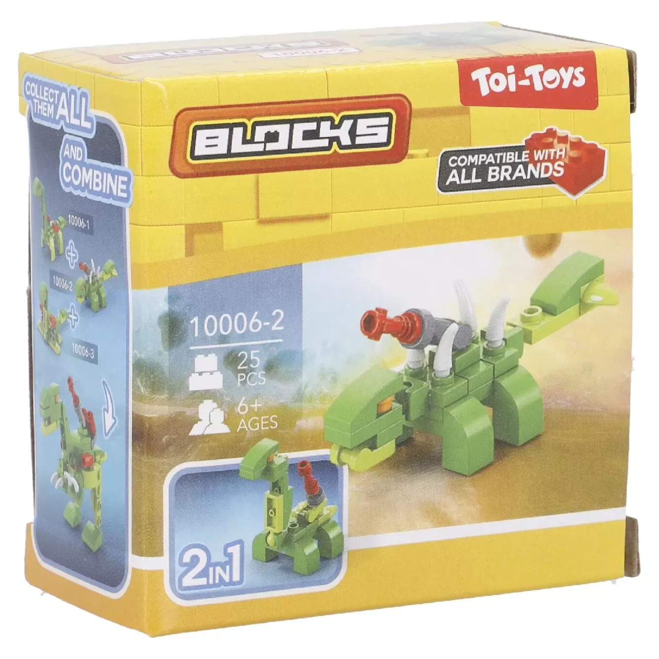 Geschenkideen | Spielzeug>NANU-NANA Bausteine-Set Dino 2in1, 1 Kanone