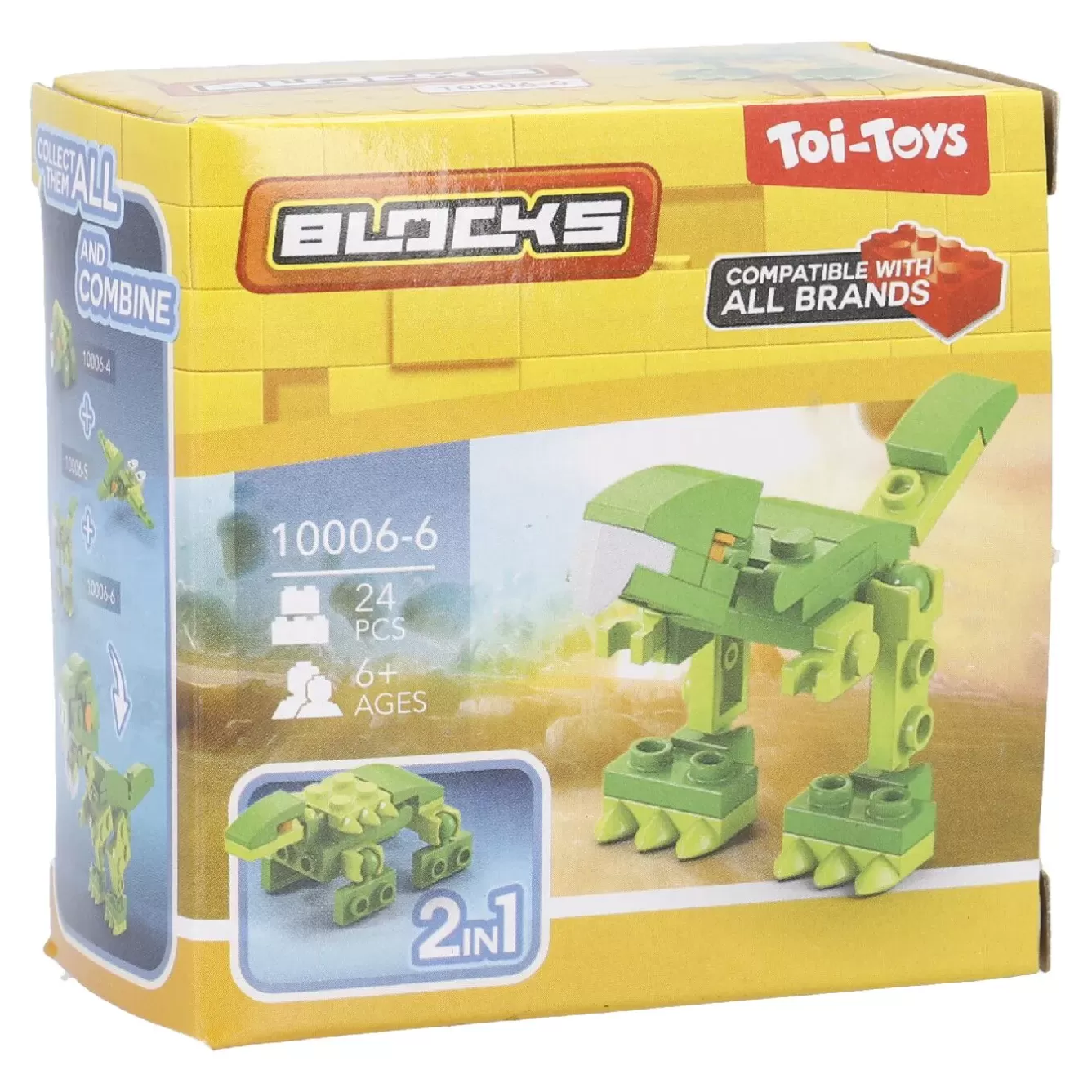 Geschenkideen | Spielzeug>NANU-NANA Bausteine-Set Dino 2in1, 2 Bein