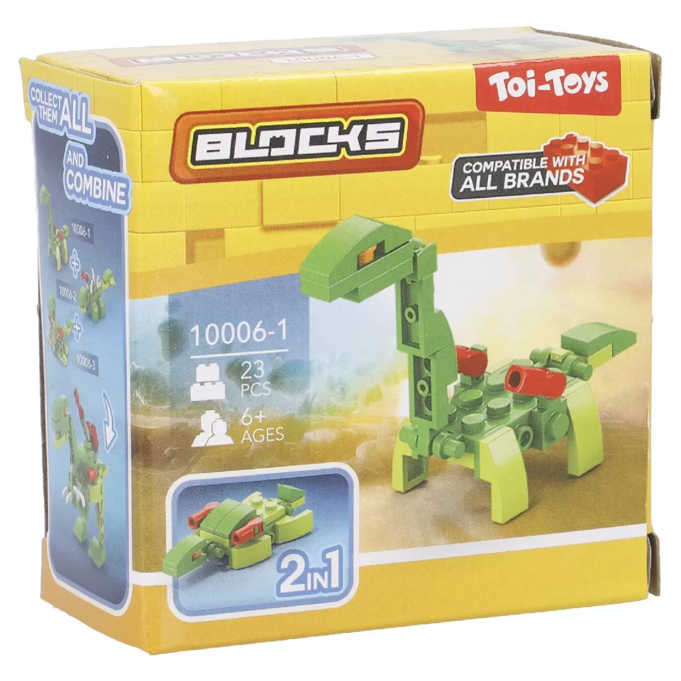 Geschenkideen | Spielzeug>NANU-NANA Bausteine-Set Dino 2in1, 4 Bein