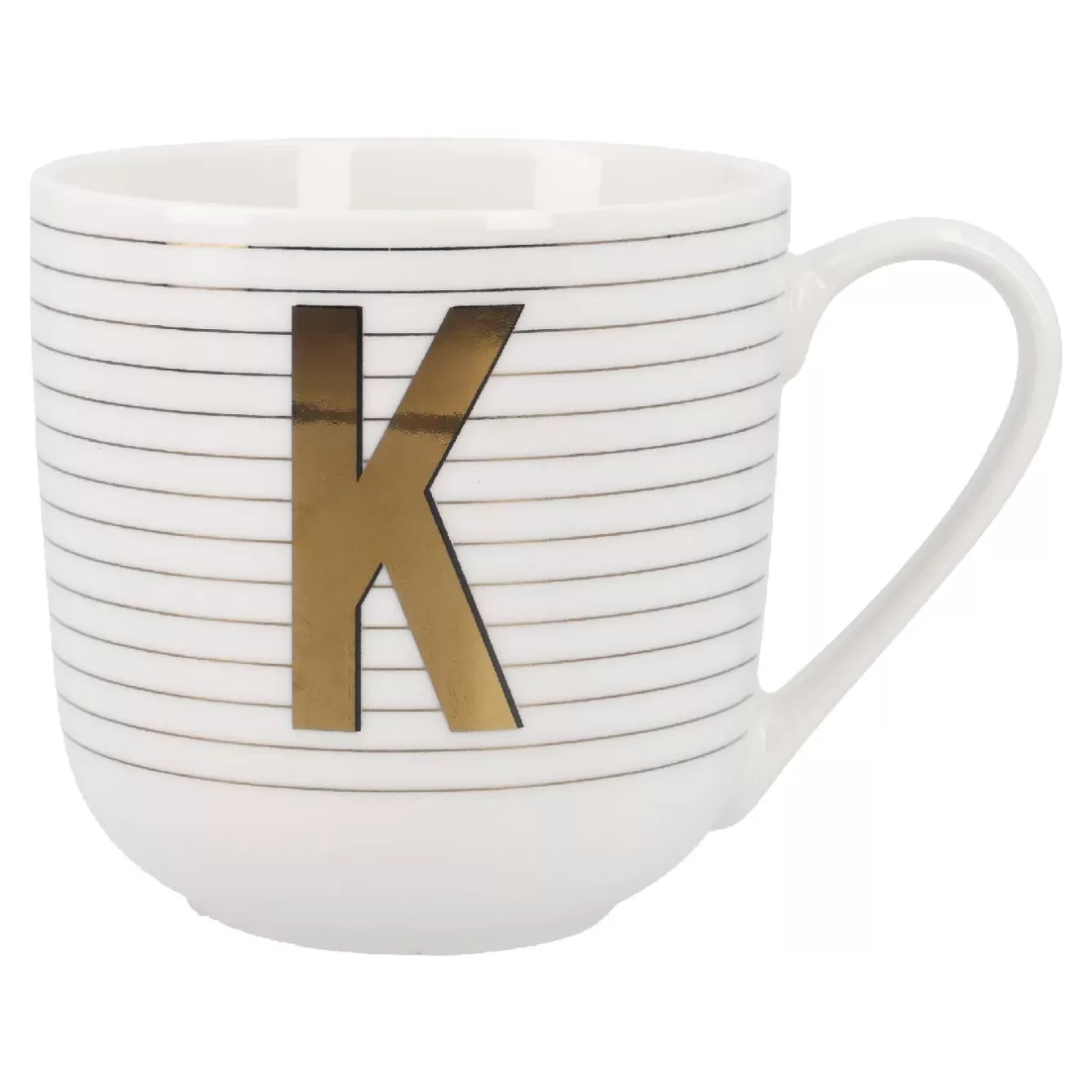 Küche | Weihnachten>NANU-NANA Becher Buchstabe/Streifen, K, 450 Ml