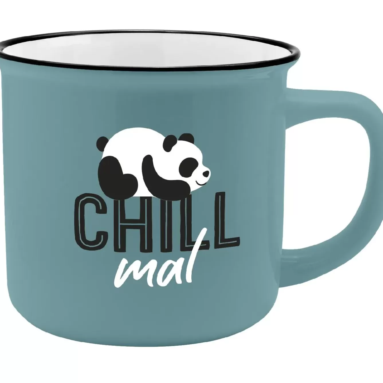 Shop The Geschenk | Küche>NANU-NANA Becher Emaille-Optik, Chill Mal, 350 Ml