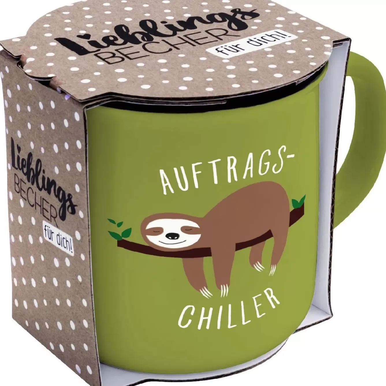 Shop The Geschenk | Küche>NANU-NANA Becher Emaille-Optik, Chiller, 350 Ml