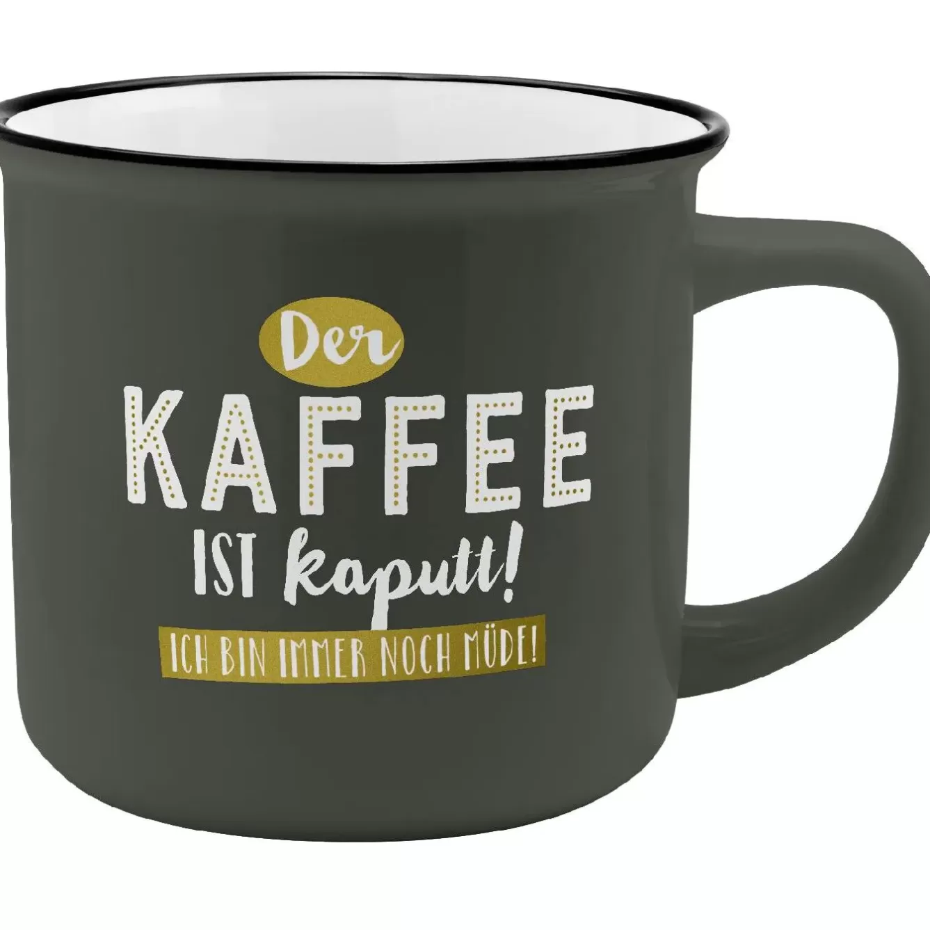 Shop The Geschenk | Küche>NANU-NANA Becher Emaille-Optik, Kaffee, 350 Ml