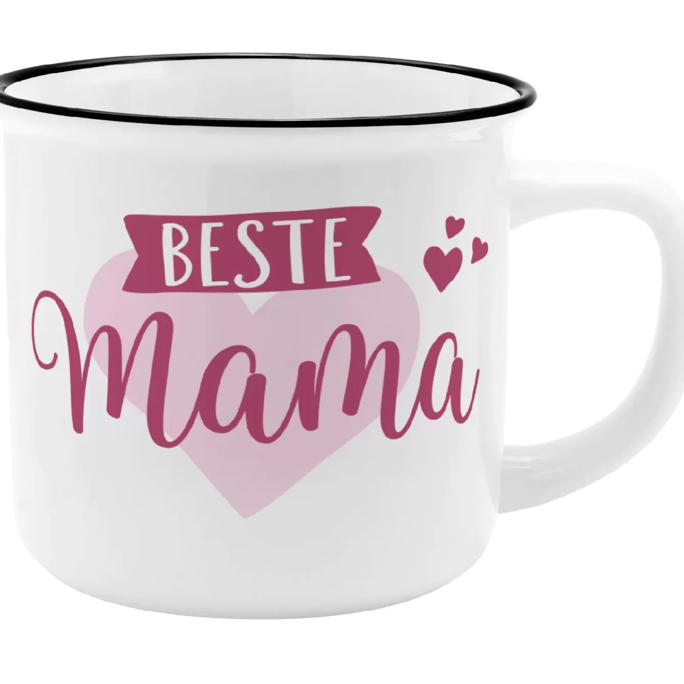 Küche>NANU-NANA Becher Emaille-Optik, Mama, 350 Ml