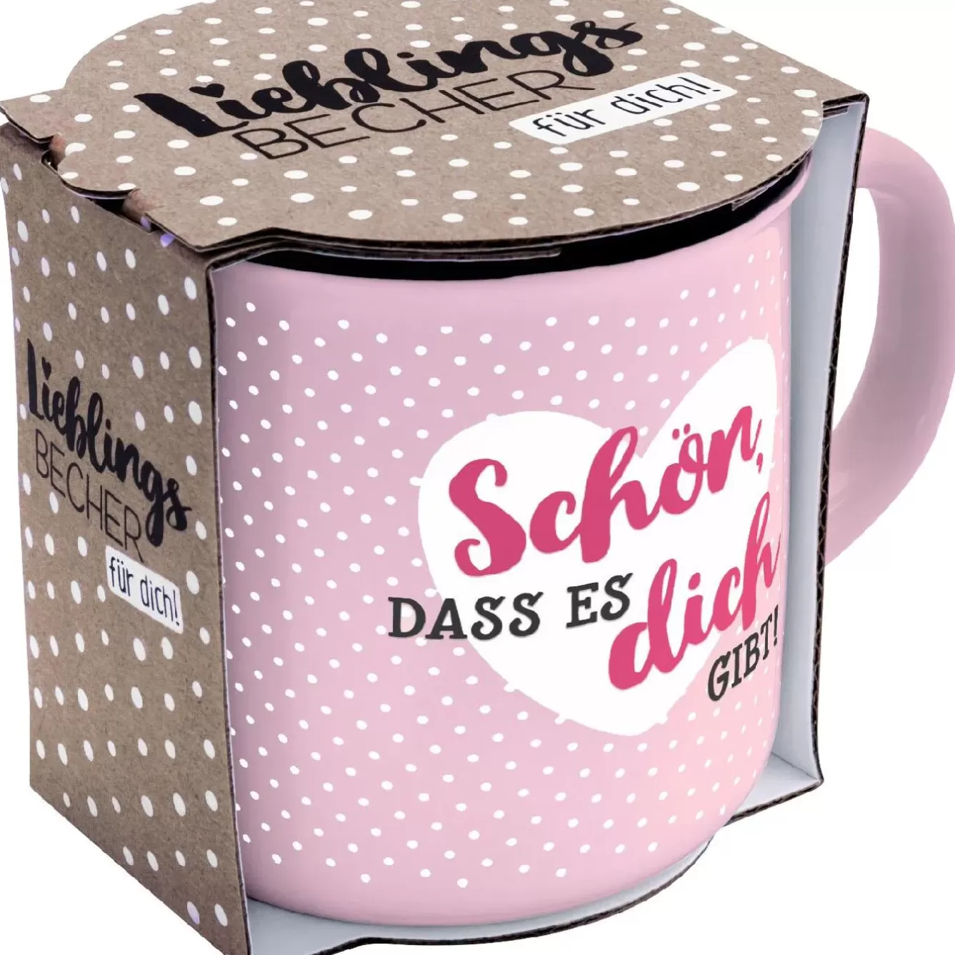 Küche>NANU-NANA Becher Emaille-Optik, Schön, 350 Ml