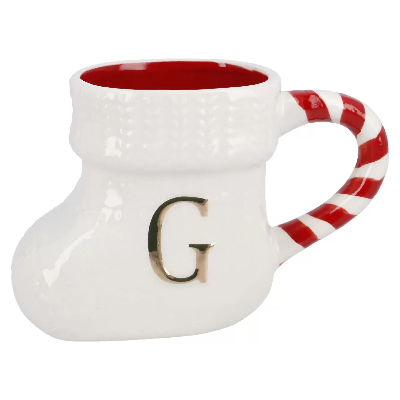 Küche | Nikolaus>NANU-NANA Becher Stiefel Mit Buchstabe, G/weiß, 400 Ml