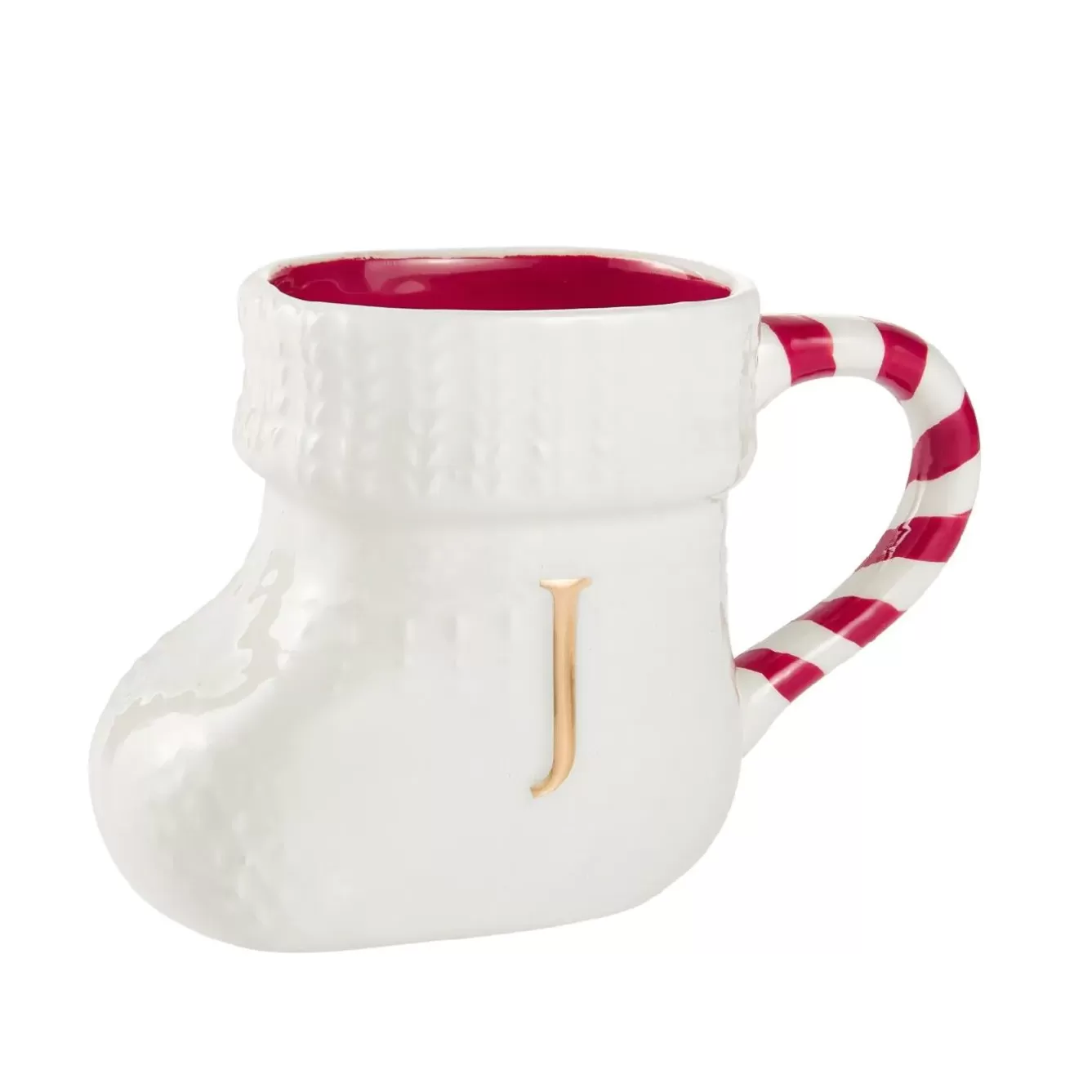 Küche | Nikolaus>NANU-NANA Becher Stiefel Mit Buchstabe, J/weiß, 400 Ml