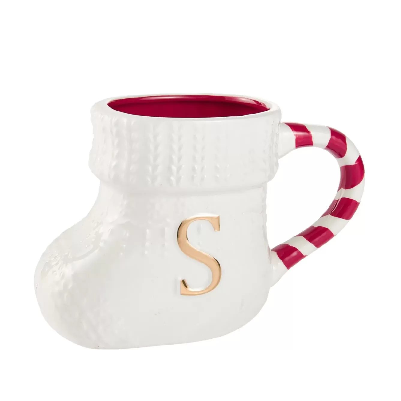 Küche | Nikolaus>NANU-NANA Becher Stiefel Mit Buchstabe, S/weiß, 400 Ml