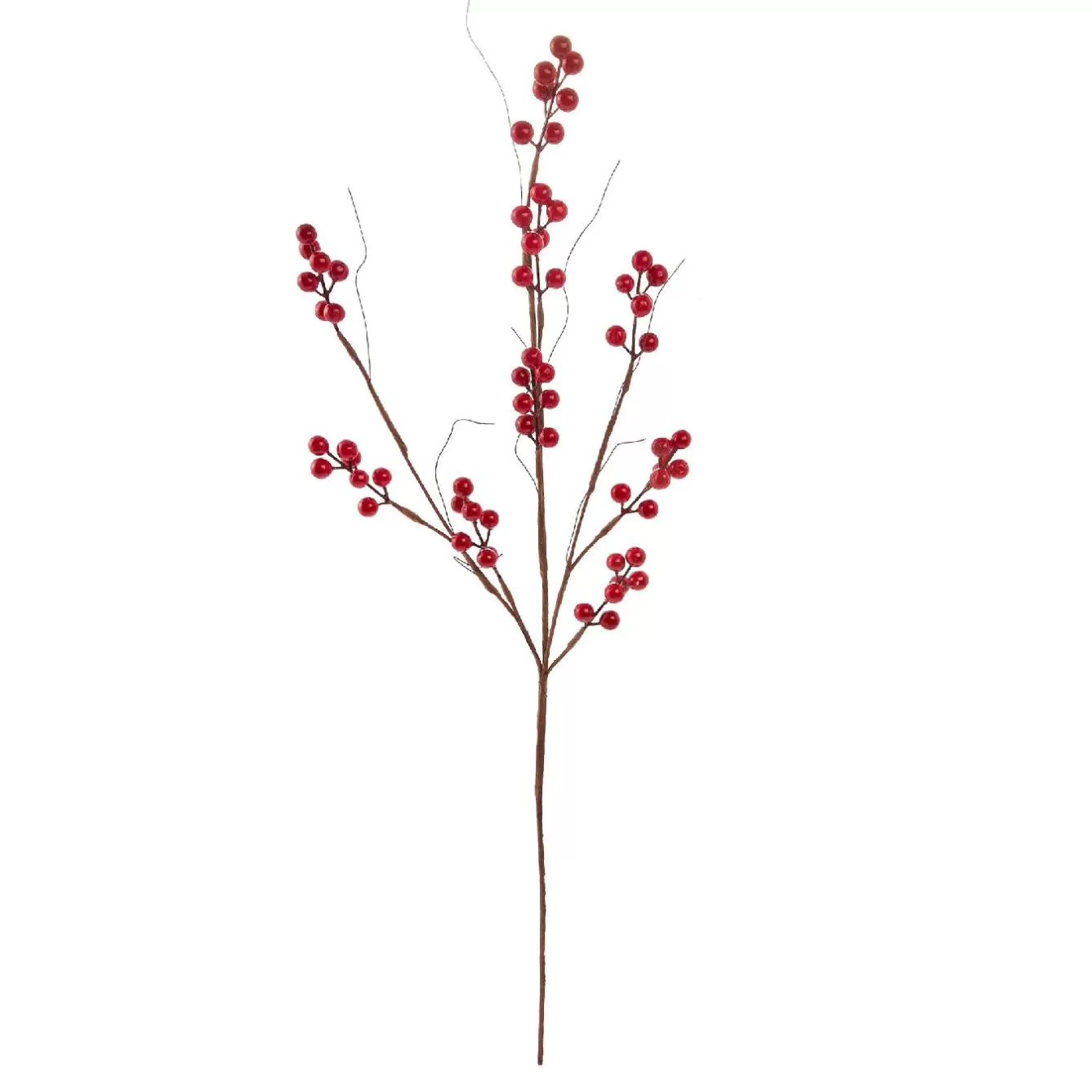 Vasen & Kunstblumen | Weihnachtsdeko>NANU-NANA Beerenzweig, Rot, 70 Cm