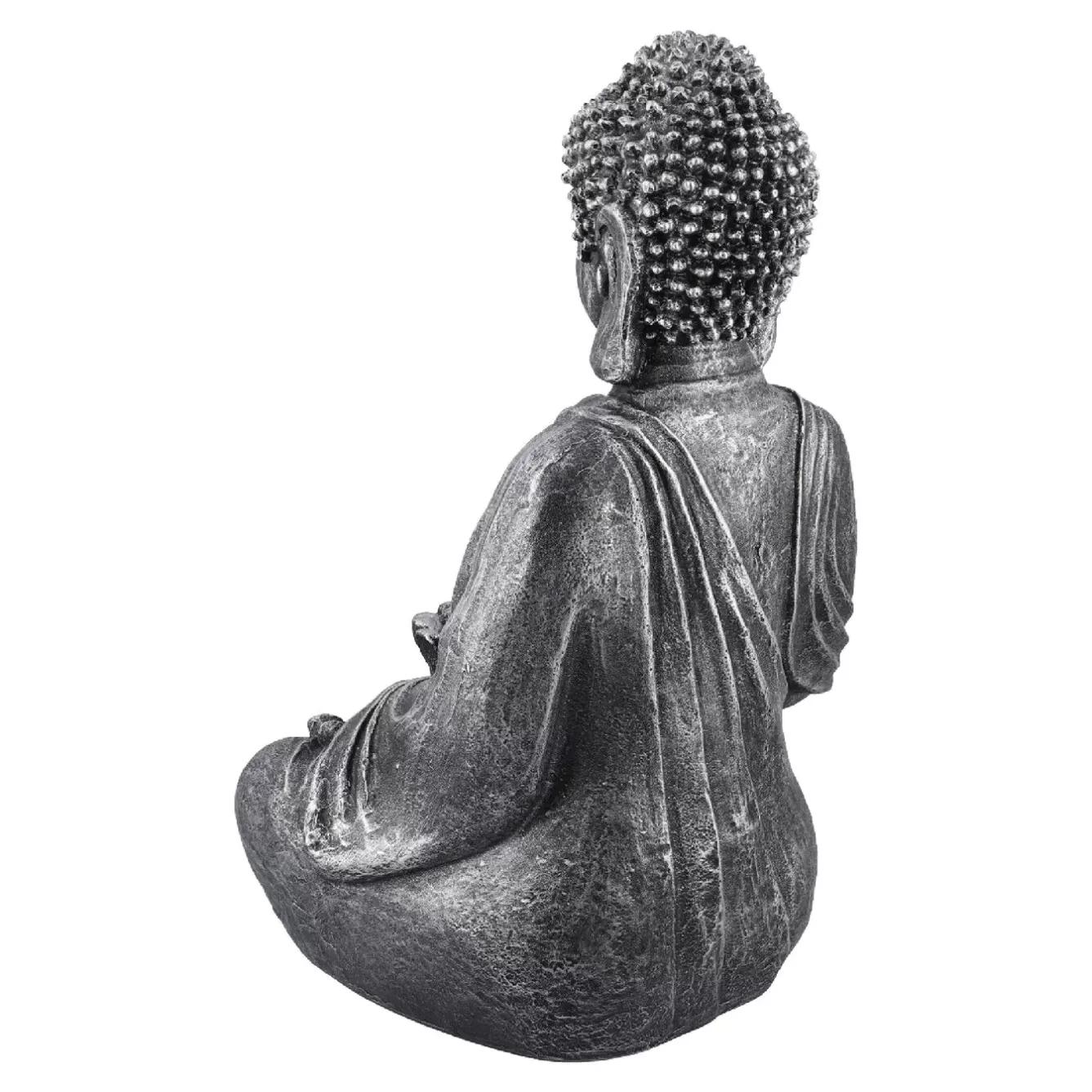 Geschenkideen | Figuren>NANU-NANA Buddha Blüte, Silber-grau, 40 Cm