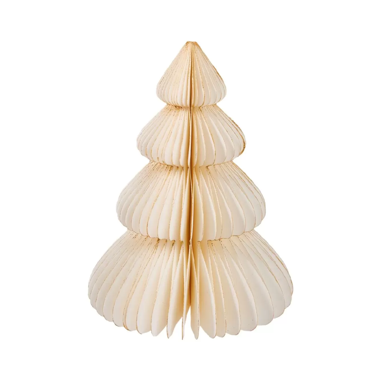 Weihnachtsdeko>NANU-NANA Deko-Baum Wabe, Creme/4 Stufen, 20 Cm