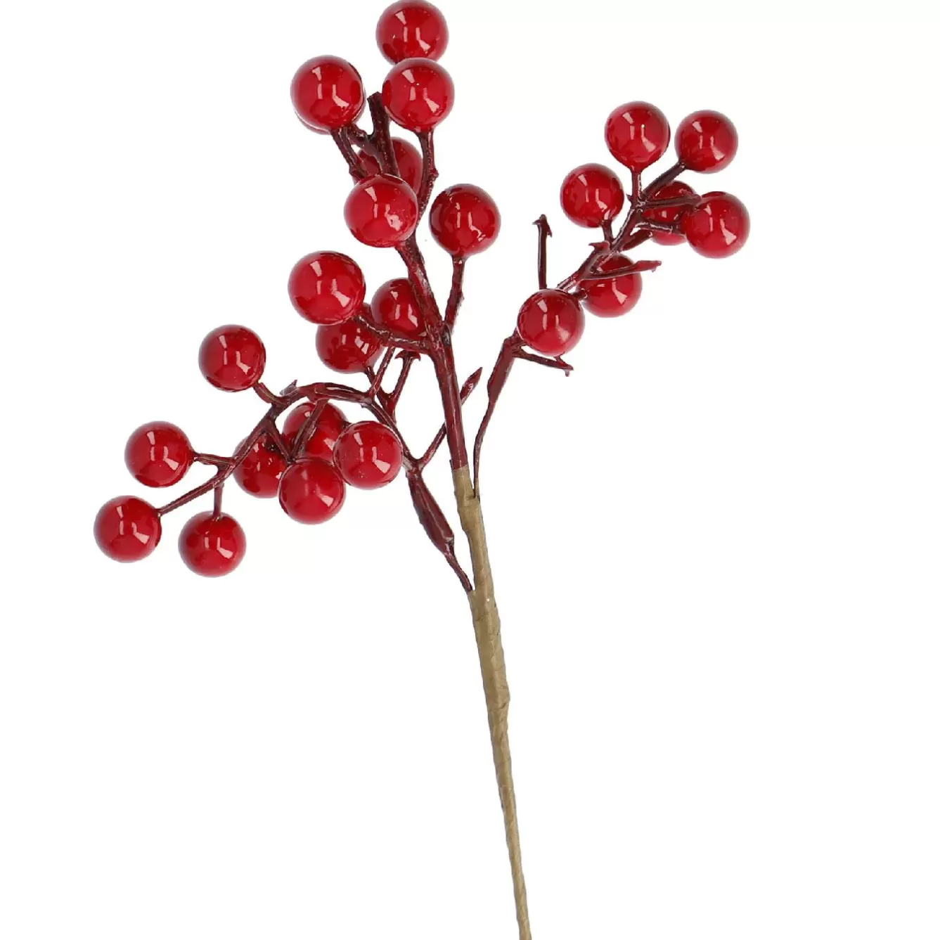 Vasen & Kunstblumen | Adventskränze & Zubehör>NANU-NANA Deko-Stecker, Beeren Groß, Rot, 20 Cm