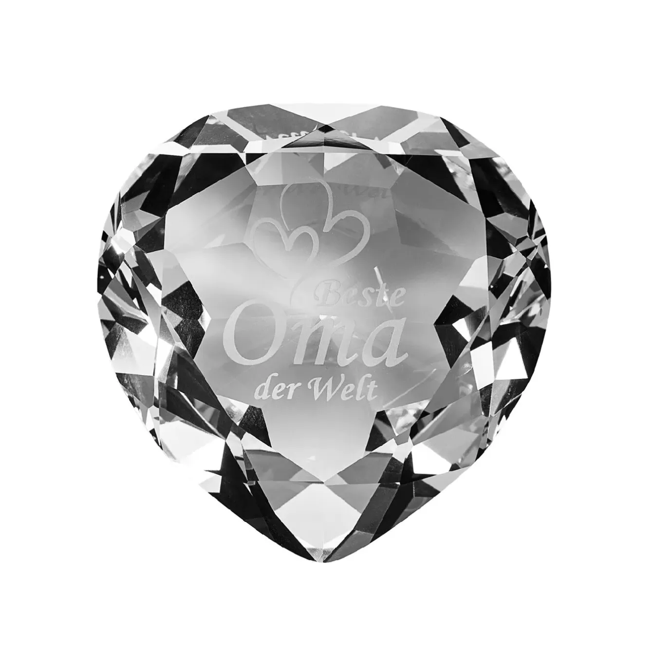 Geschenkideen>NANU-NANA Diamant-Herz Mit Spruch, Oma, 8 Cm