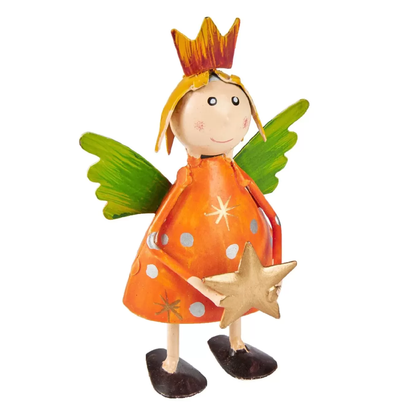 Figuren | Weihnachtsdeko>NANU-NANA Engel Mini, Stern/orange, 10 Cm