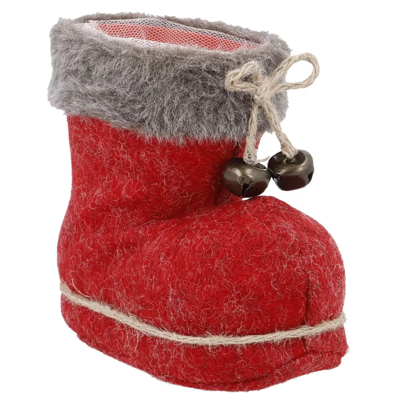 Nikolaus | Geschenkverpackungen>NANU-NANA Fellstiefel, Rot, 14 Cm