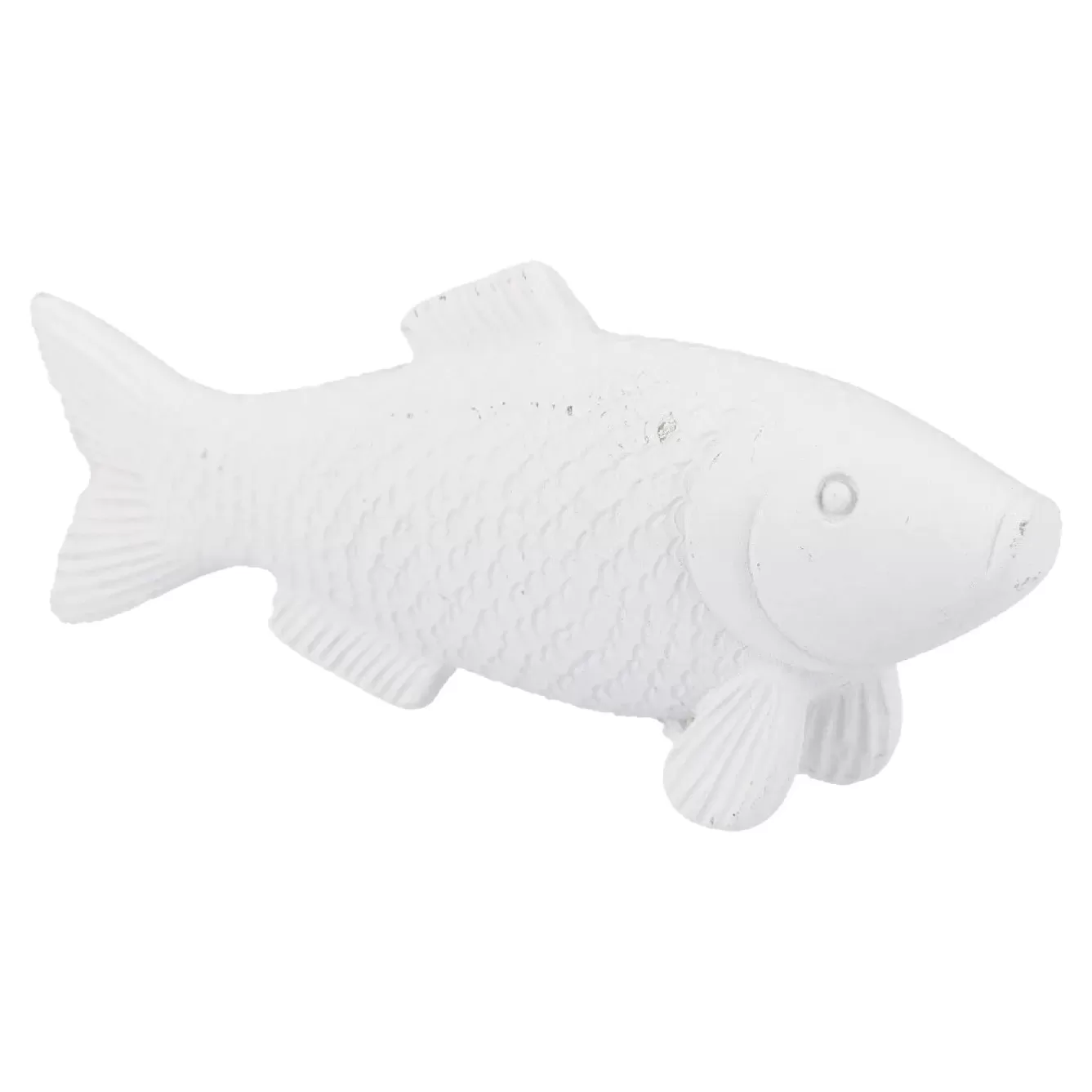 Figuren>NANU-NANA Fisch, Gewischt/weiß, 10 Cm