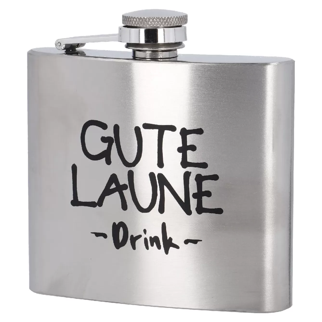 Geschenkideen>NANU-NANA Flachmann Spruch, Gute Laune, 150 Ml