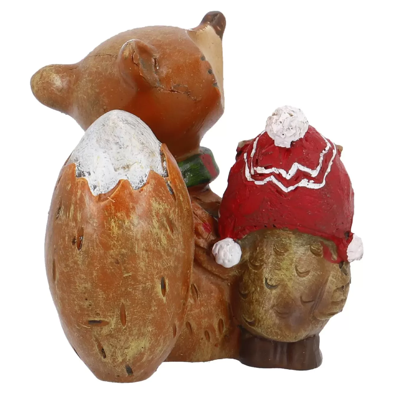 Figuren | Weihnachtsdeko>NANU-NANA Fuchs Mit Eule, Eule Links, 6 Cm