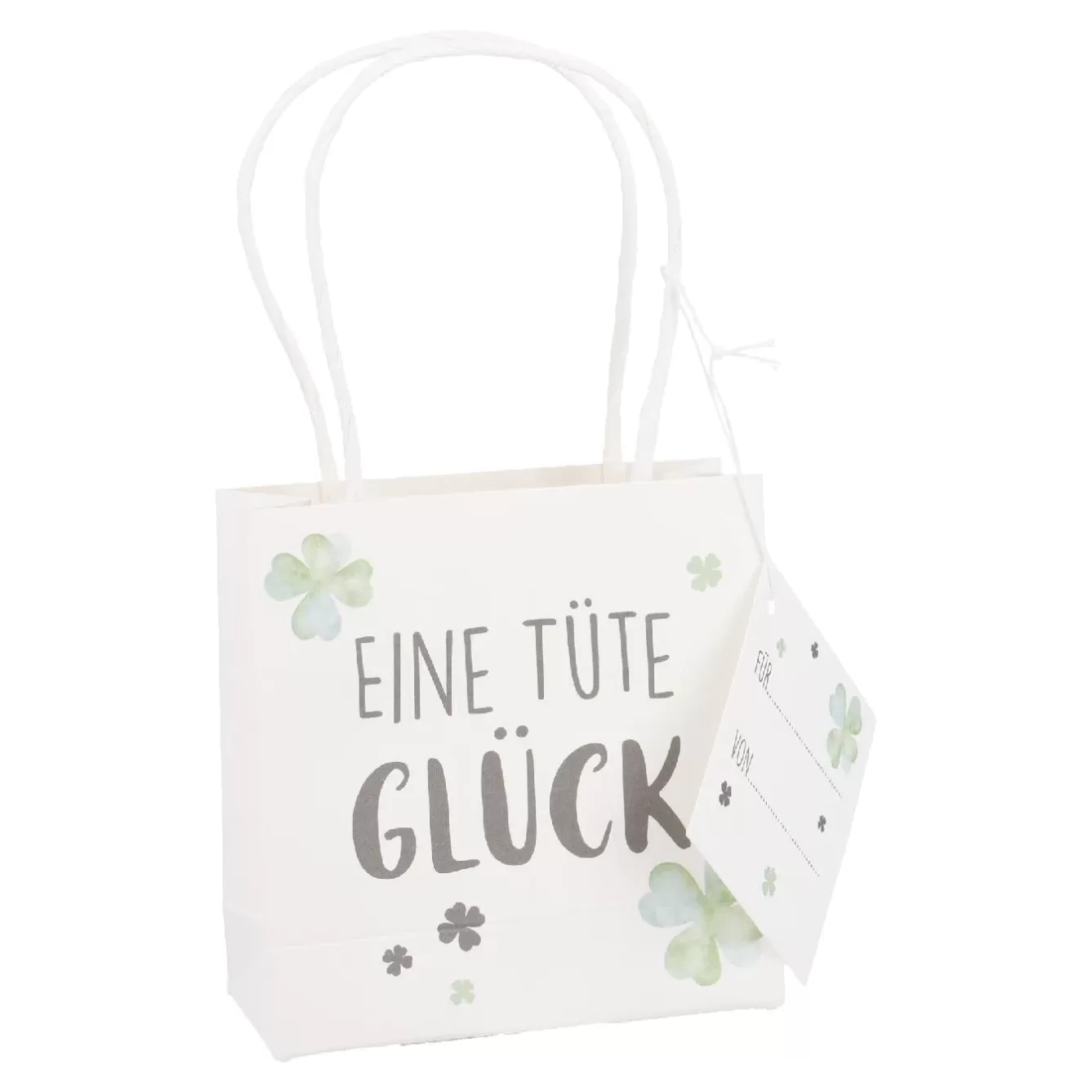 Geschenkverpackung | Geschenkverpackungen>NANU-NANA Geschenktüte Spruch, Tüte Glück, 10 X 10 Cm