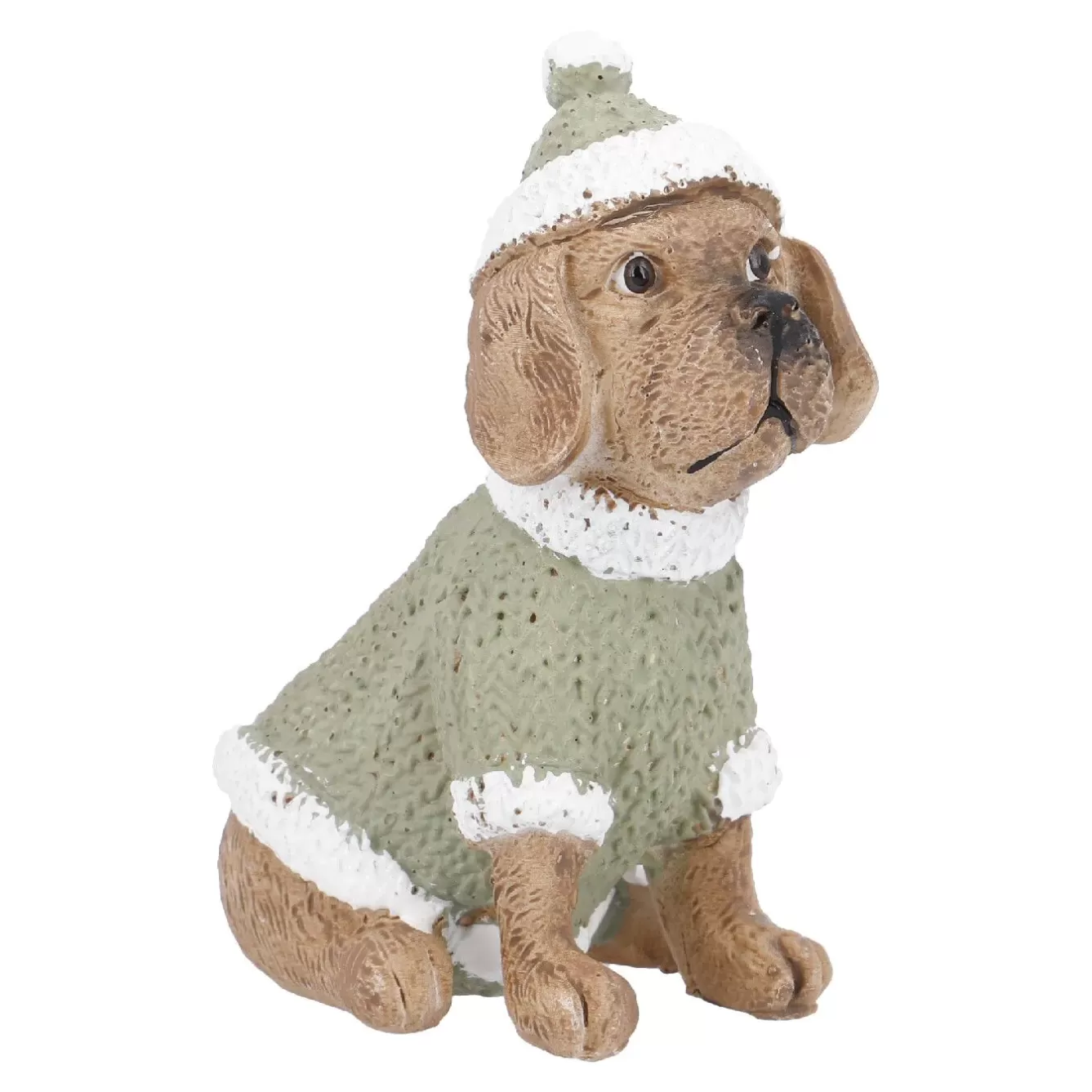 Figuren | Weihnachtsdeko>NANU-NANA Hund Mit Mütze, Pullover/sitzend, 10 Cm