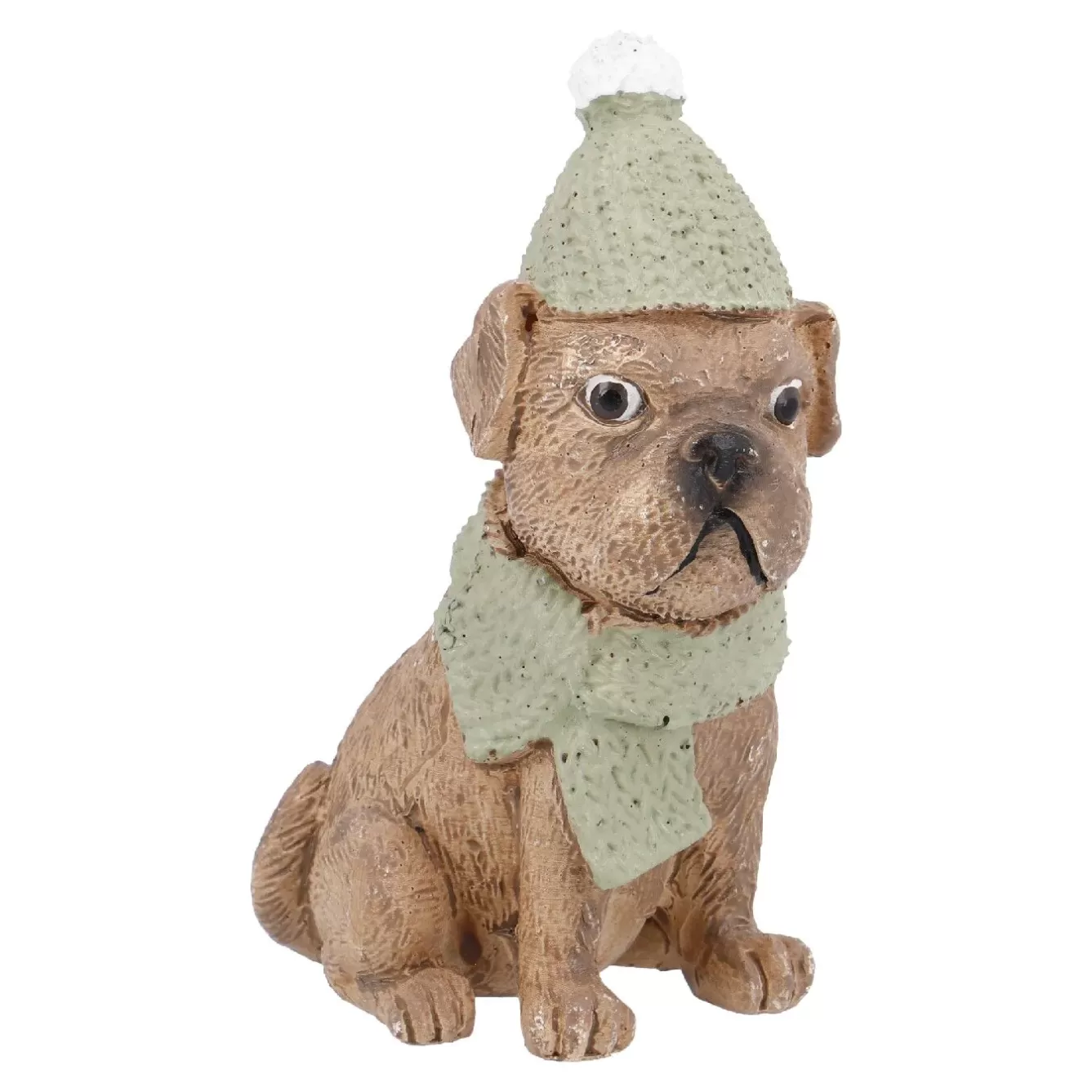 Figuren | Weihnachtsdeko>NANU-NANA Hund Mit Mütze, Schal/sitzend, 11 Cm