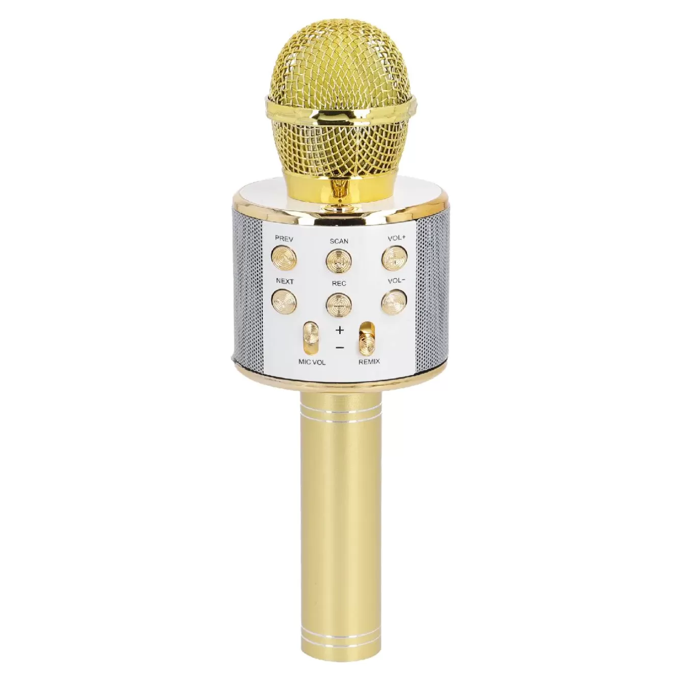 Geschenkideen | Gadgets>NANU-NANA Karaoke Mikrofon, Gold, 23 Cm