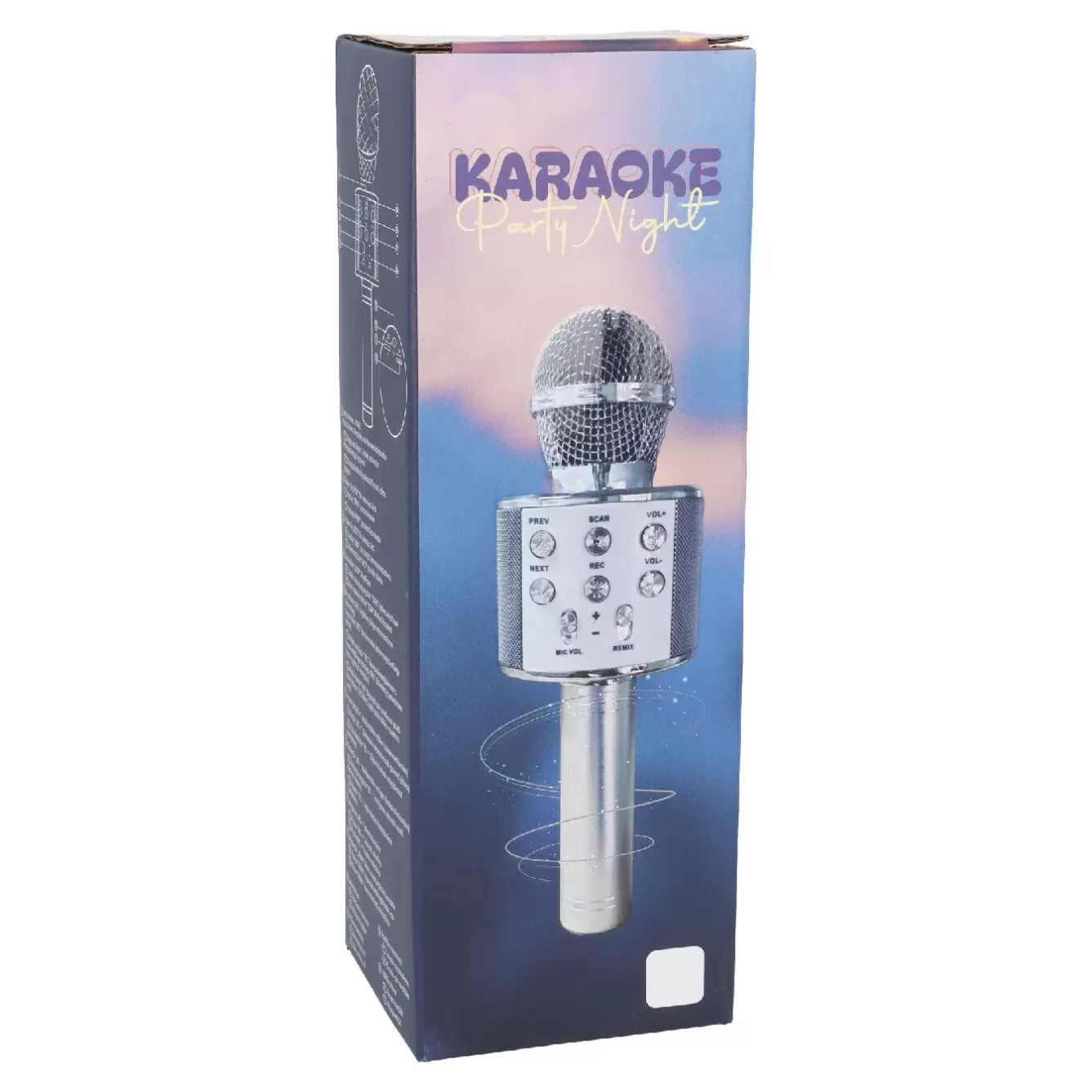 Geschenkideen | Gadgets>NANU-NANA Karaoke Mikrofon, Silber, 23 Cm