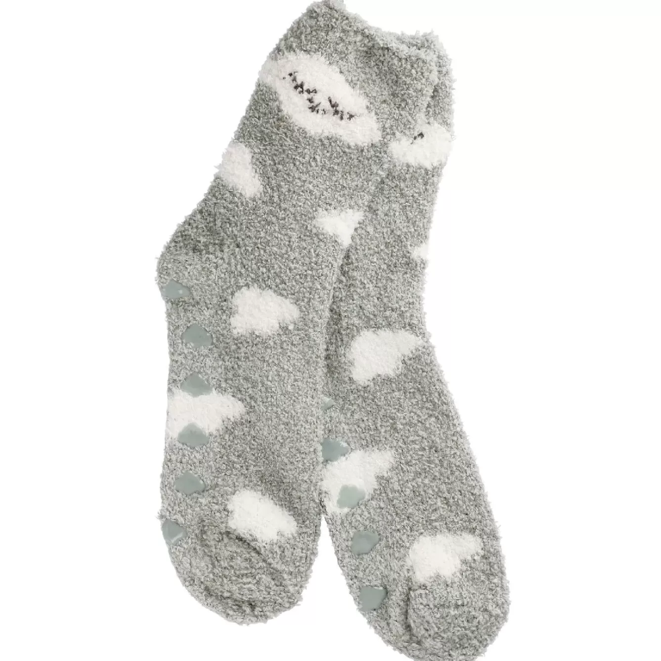 Geschenkideen | Fashion>NANU-NANA Kuschelsocken Anti-Rutsch, Wolke/grün