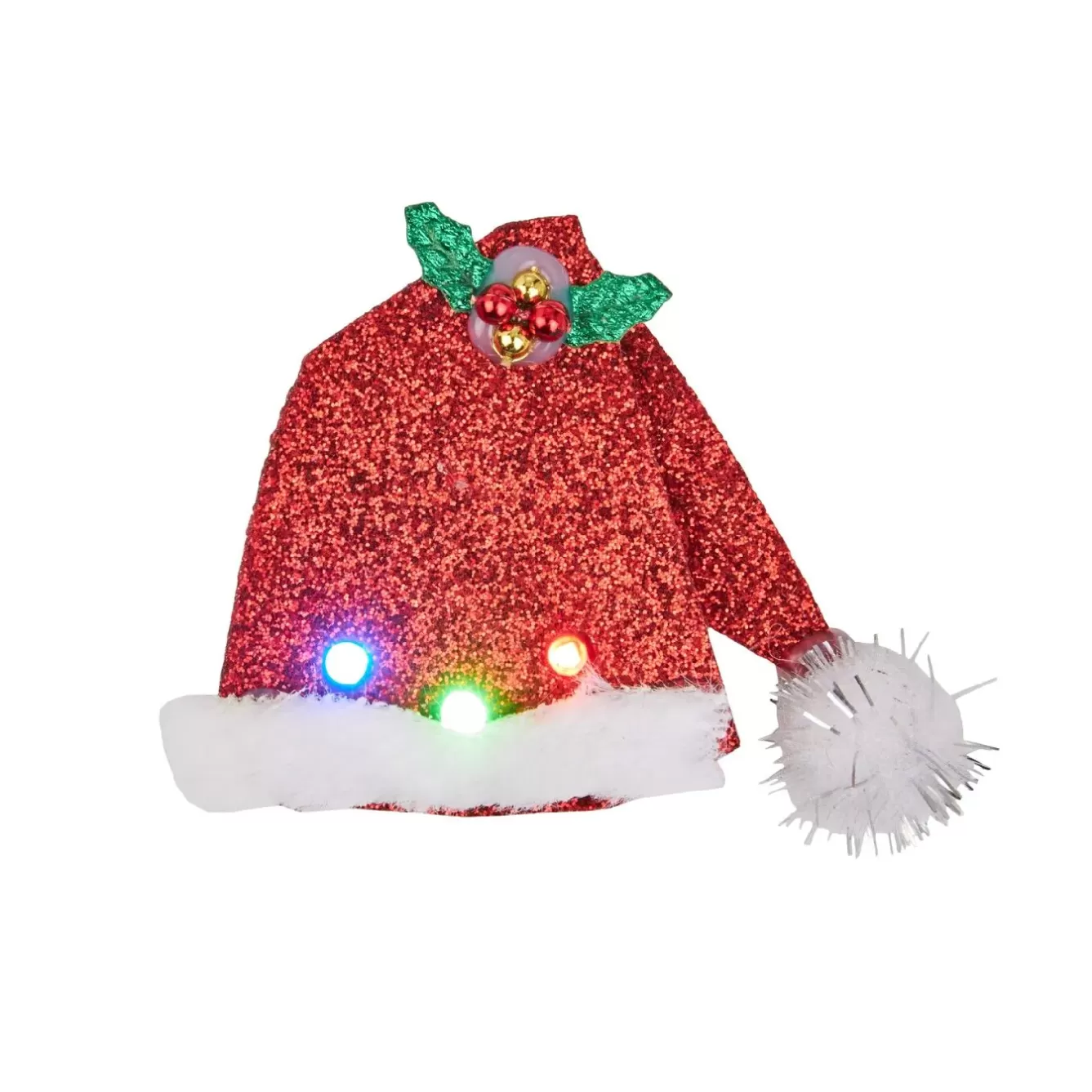 Weihnachtsoutfit | Weihnachtsgeschenke>NANU-NANA LED-Anstecker Xmas, Mütze, Blinkend