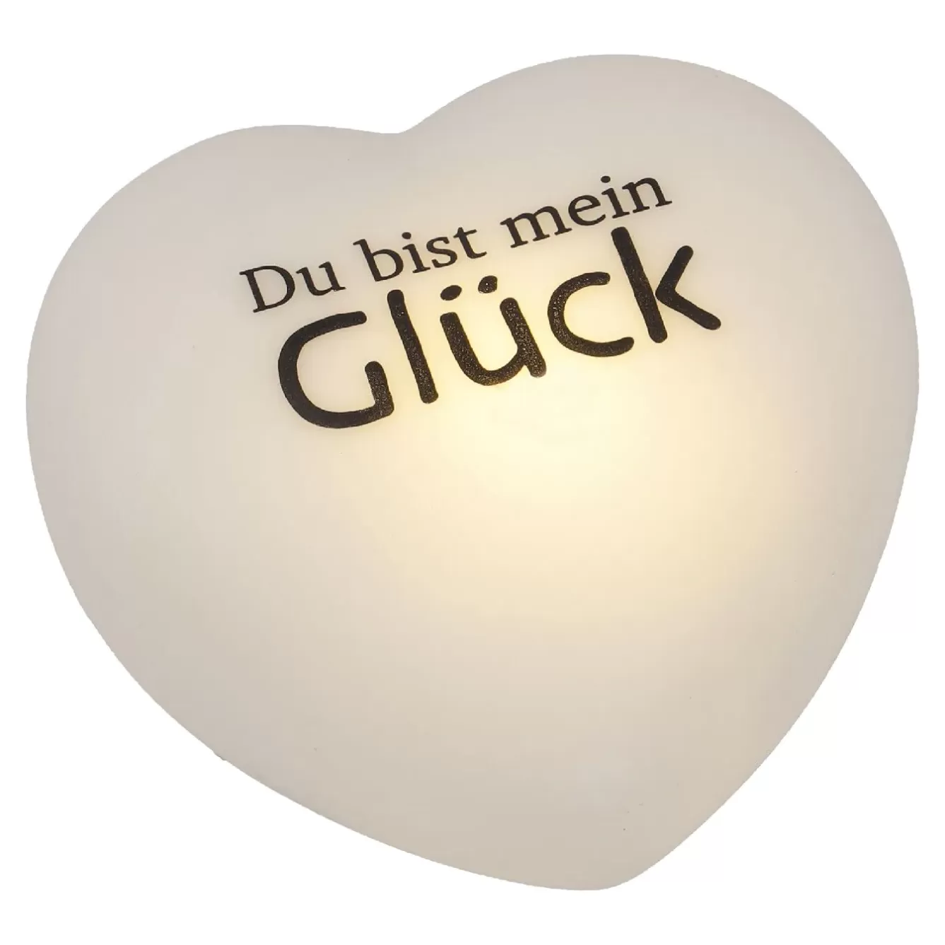 Geschenkideen | Lichterwelt>NANU-NANA LED-Herz Mit Spruch, Mein Glück, Weiß