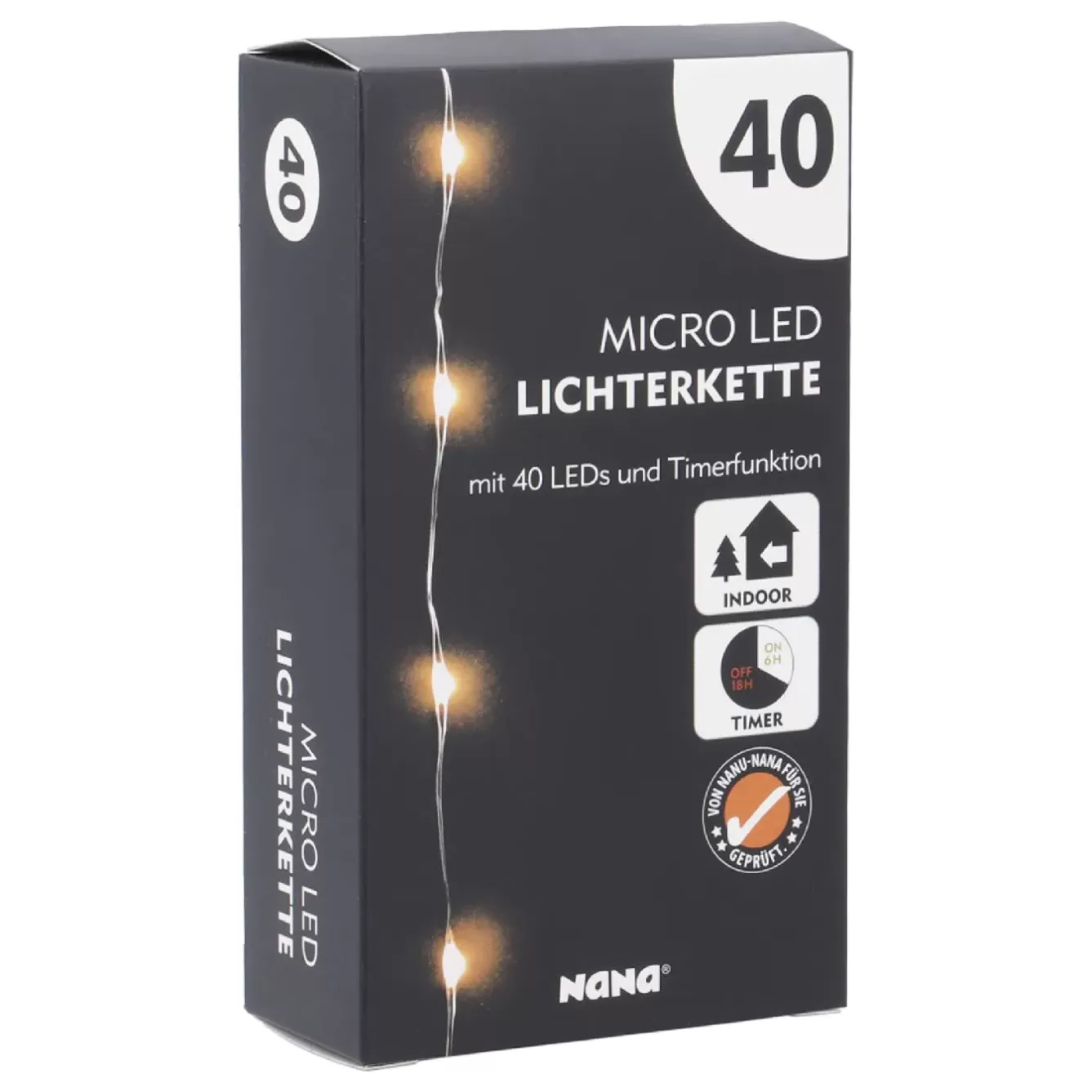 Shop The Geschenk | Shop The Look Xmas>NANU-NANA LED-Lichterkette Mini Mit Timer, 40er