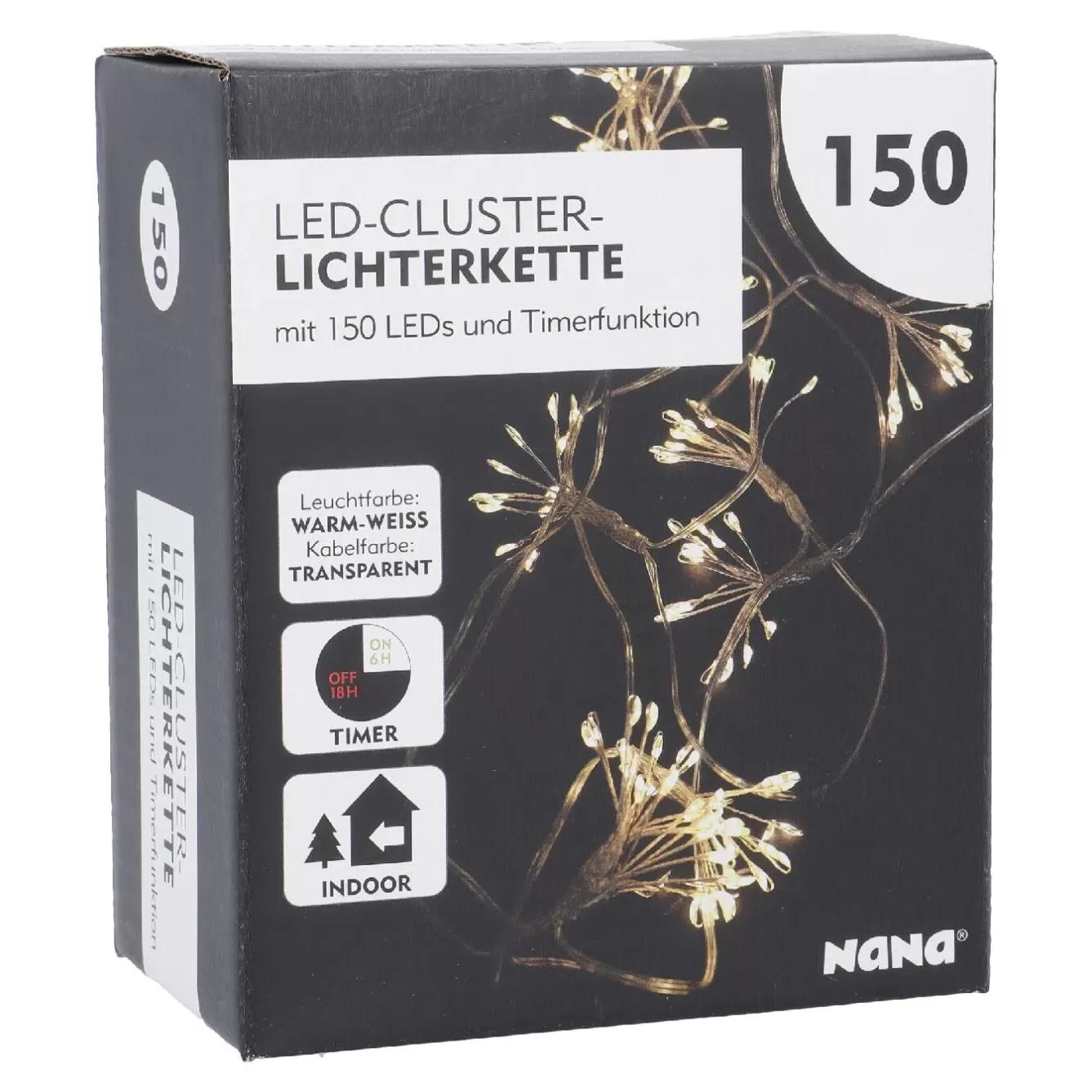 Lichterwelt | Weihnachtsbeleuchtung>NANU-NANA Lichterkette Bündel, Warm-weiß, 150er