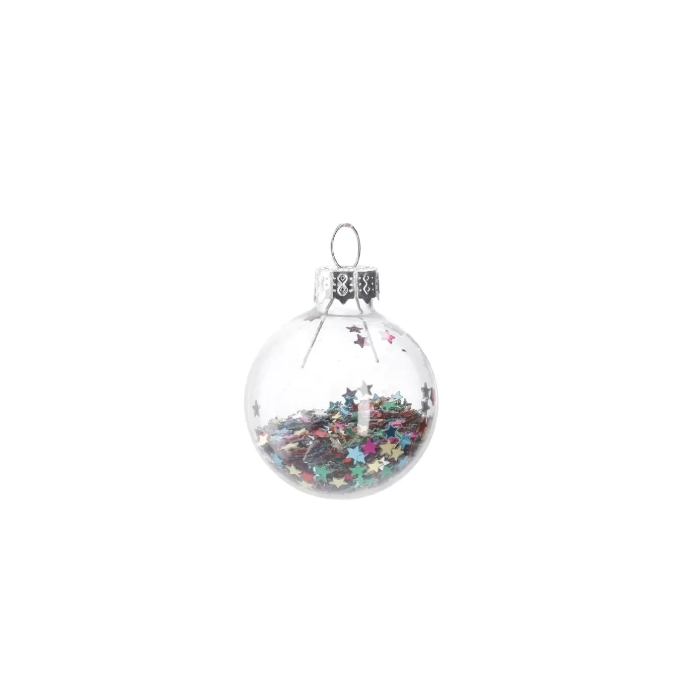 Weihnachtsbaumschmuck | Adventskränze & Zubehör>NANU-NANA Mini-Kugel Schneeball, Flitter, 4 Cm