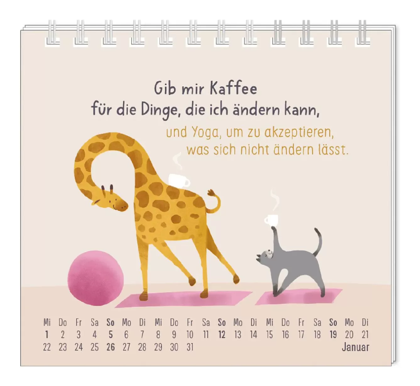 Shop The Geschenk | Kalender & Planer>NANU-NANA Mini-Tischkalender 2025, Einfach Mal Nichts Tun