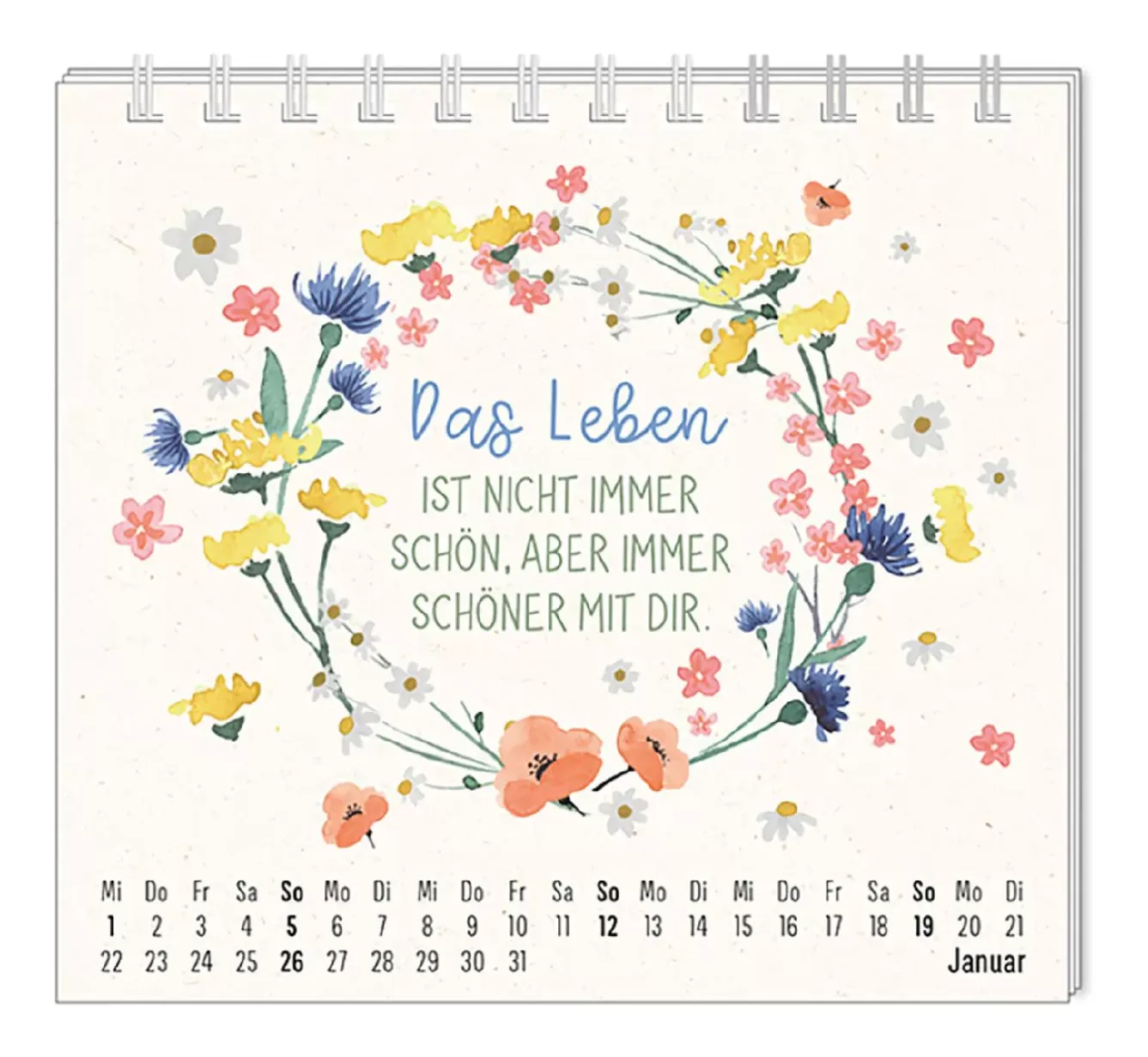 Kalender & Planer | Weihnachtsgeschenke>NANU-NANA Mini-Tischkalender 2025, Floral