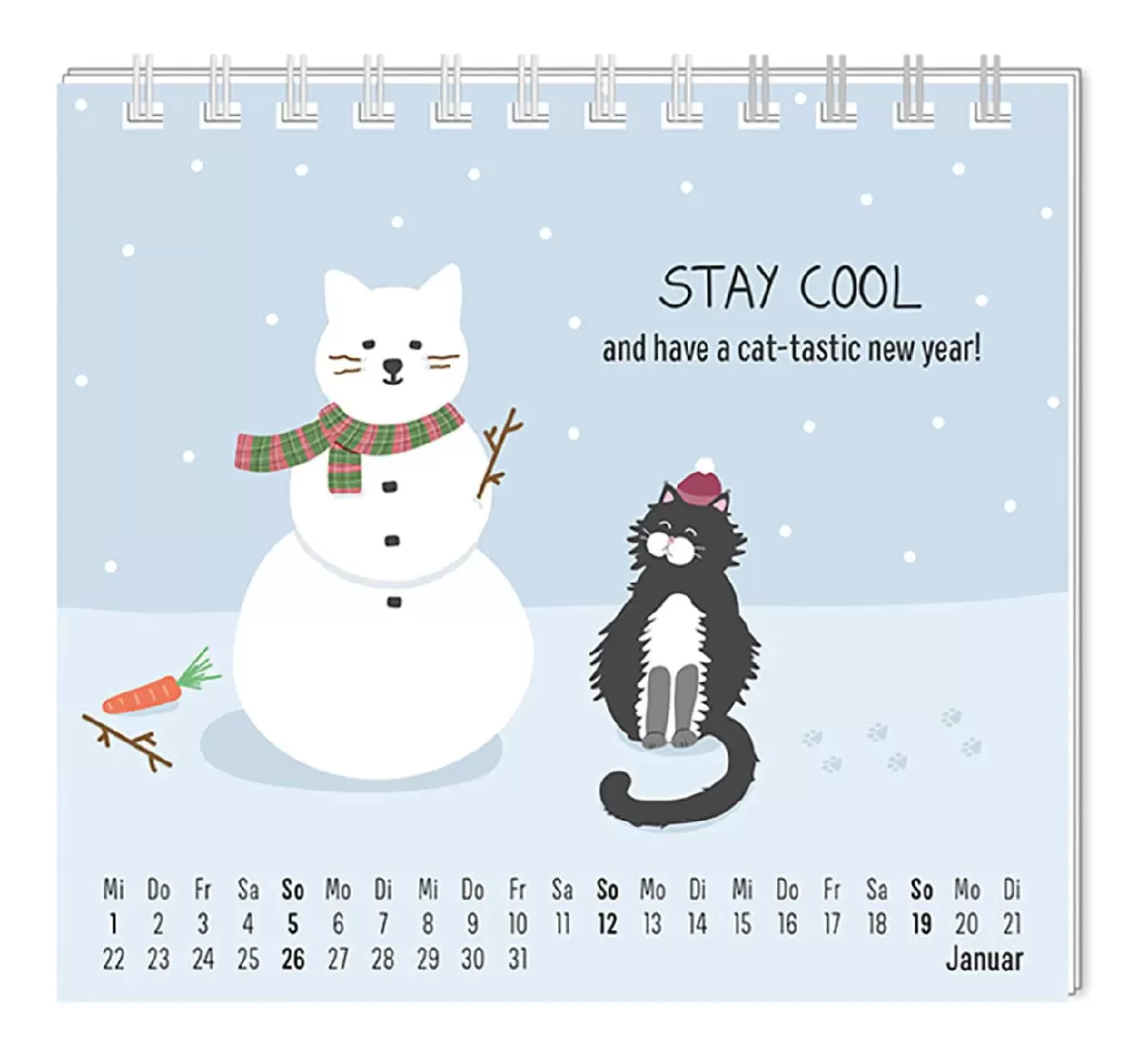 Kalender & Planer | Weihnachtsgeschenke>NANU-NANA Mini-Tischkalender 2025, Katzen