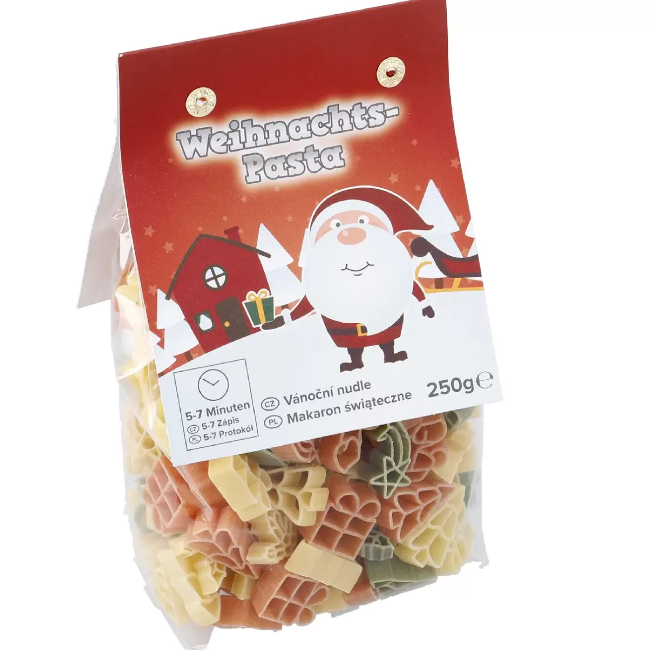 Küche | Weihnachtsgeschenke>NANU-NANA Nudeln Weihnachten, Weihnachtsmann, 250 G