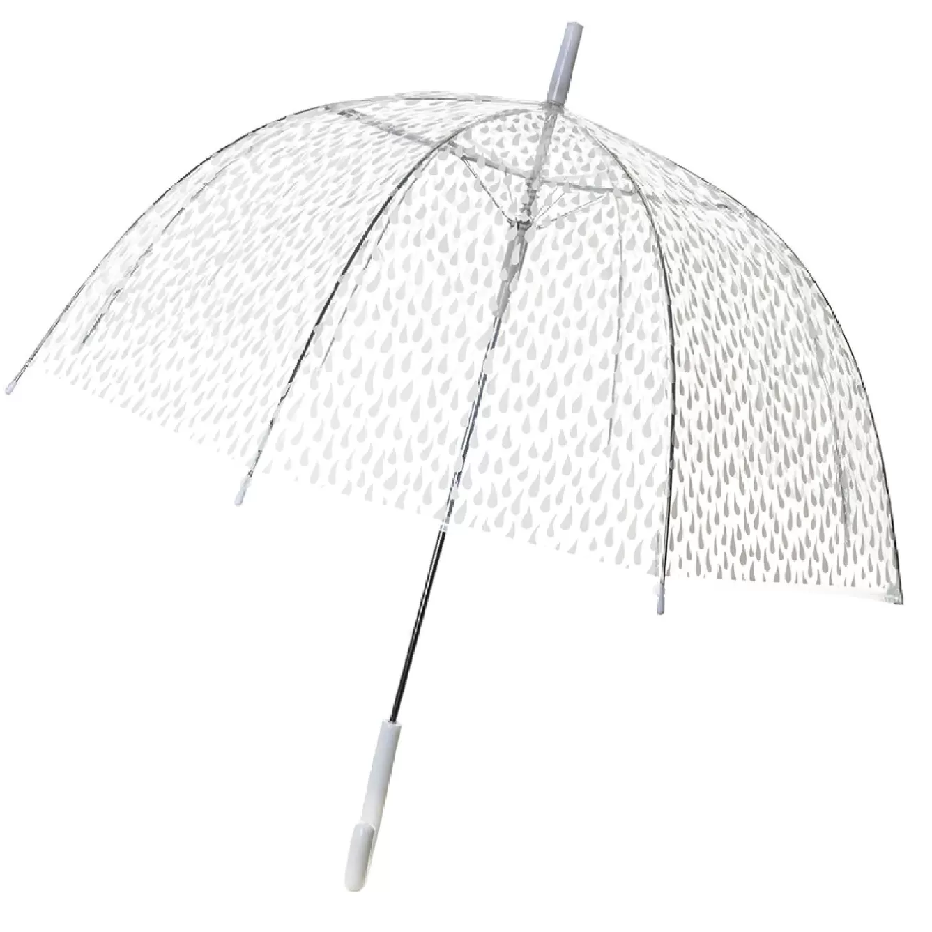 Reisen | Weihnachtsgeschenke>NANU-NANA Regenschirm Transparent, Tropfen, Weiß, 82 Cm