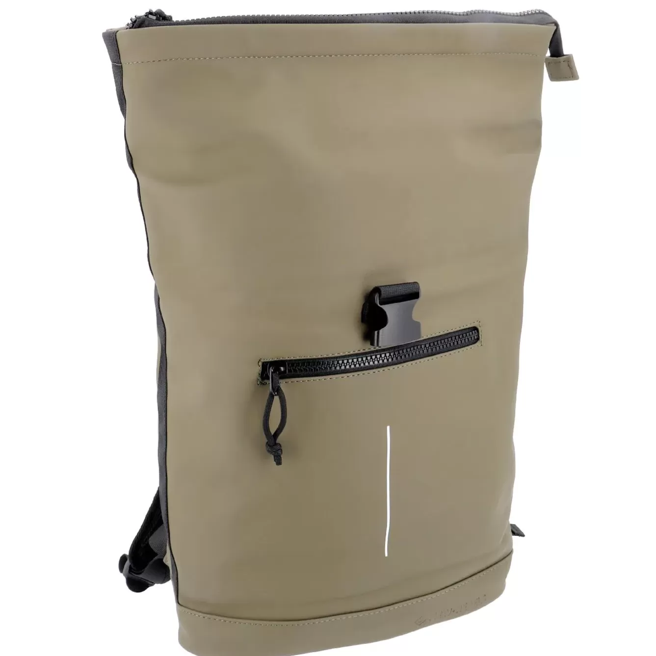 Geschenkideen | Rucksäcke>NANU-NANA Rucksack Rolltop Mit Reflektor, Oliv, 16 Liter