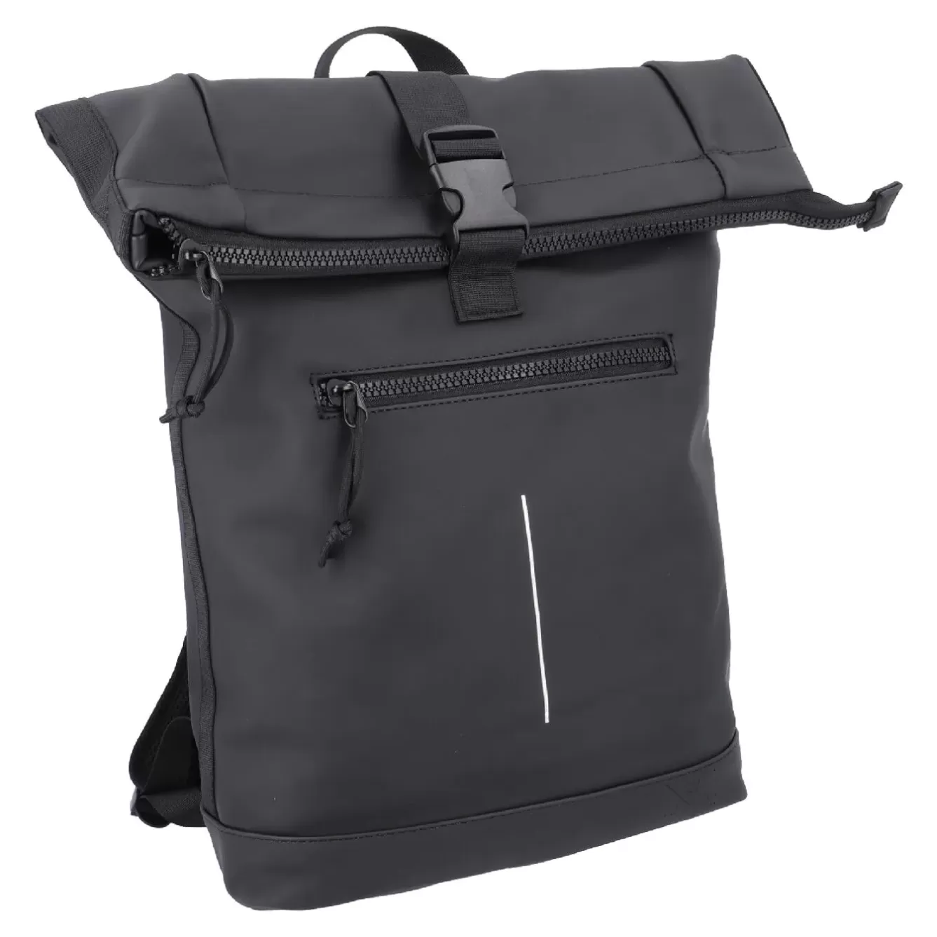 Geschenkideen | Reisen>NANU-NANA Rucksack Rolltop Mit Reflektor, Schwarz, 16 Liter