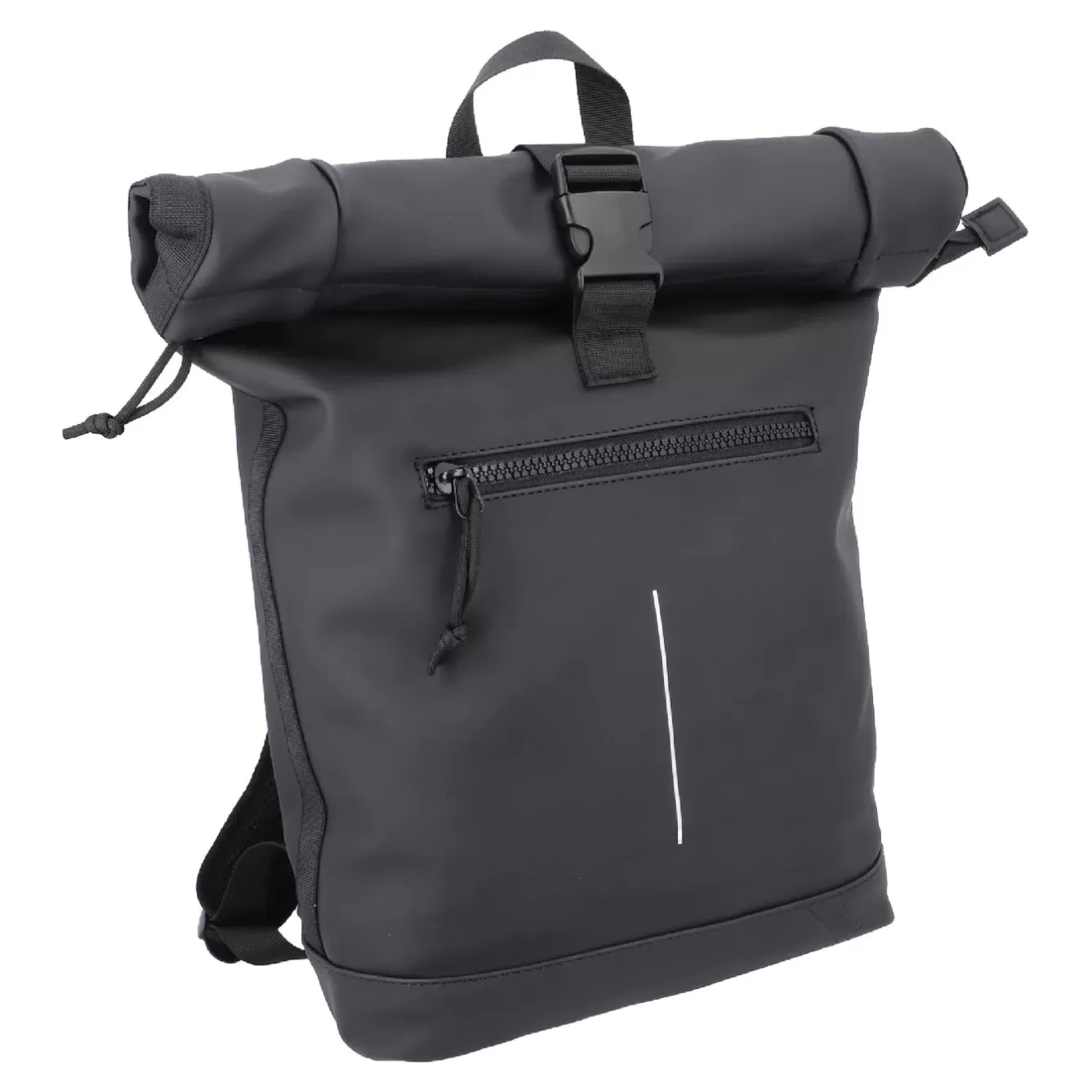 Geschenkideen | Reisen>NANU-NANA Rucksack Rolltop Mit Reflektor, Schwarz, 16 Liter