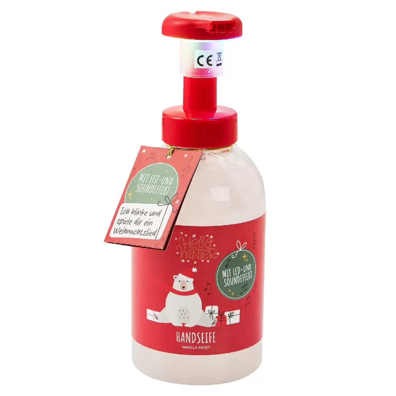 Geschenkideen | Weihnachtsgeschenke>NANU-NANA Seifenspender Musik, Eisbär/rot, 500 Ml